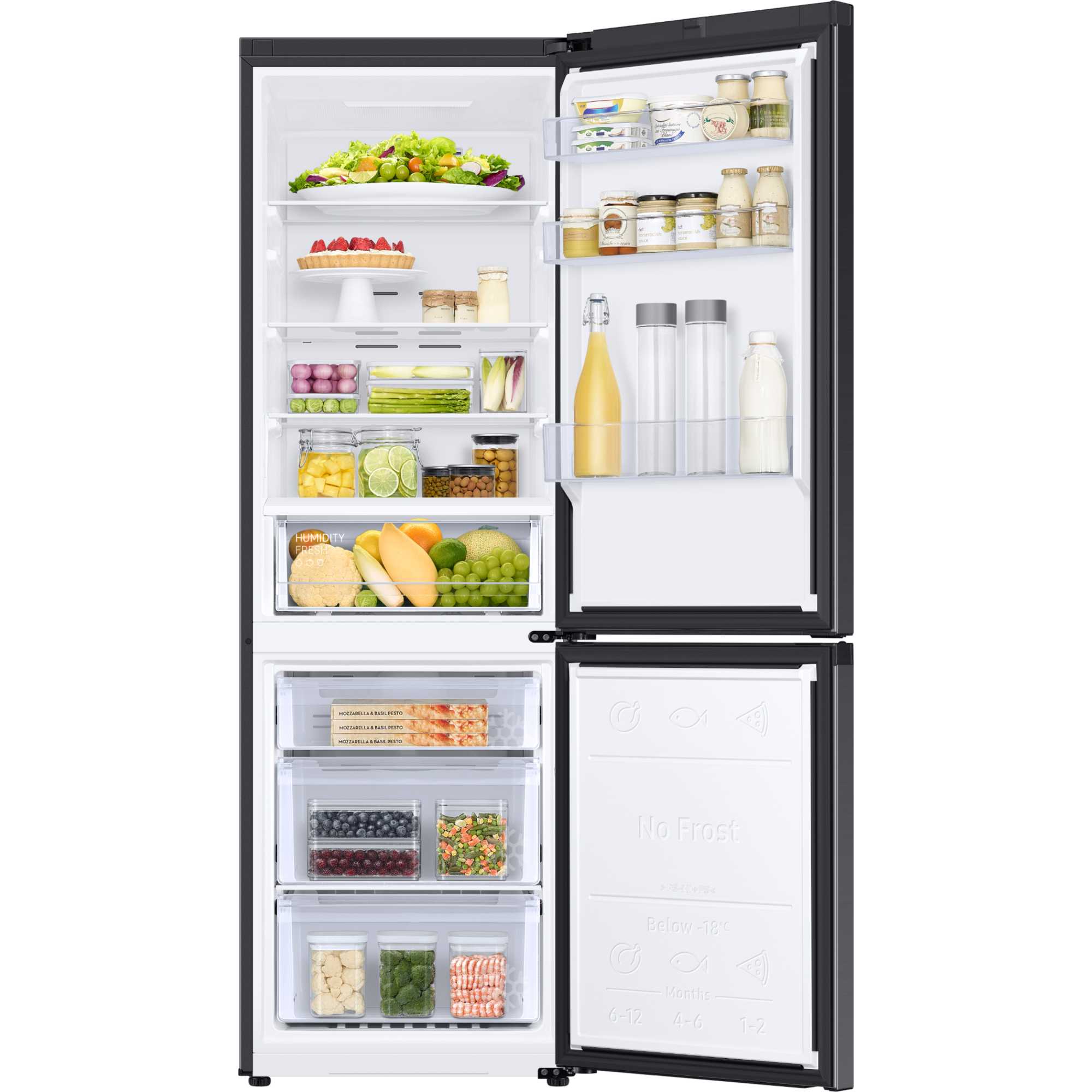 RB34C600EBN/EU Series 6 SpaceMax 344L Smart Combi Fridge Freezer - Black