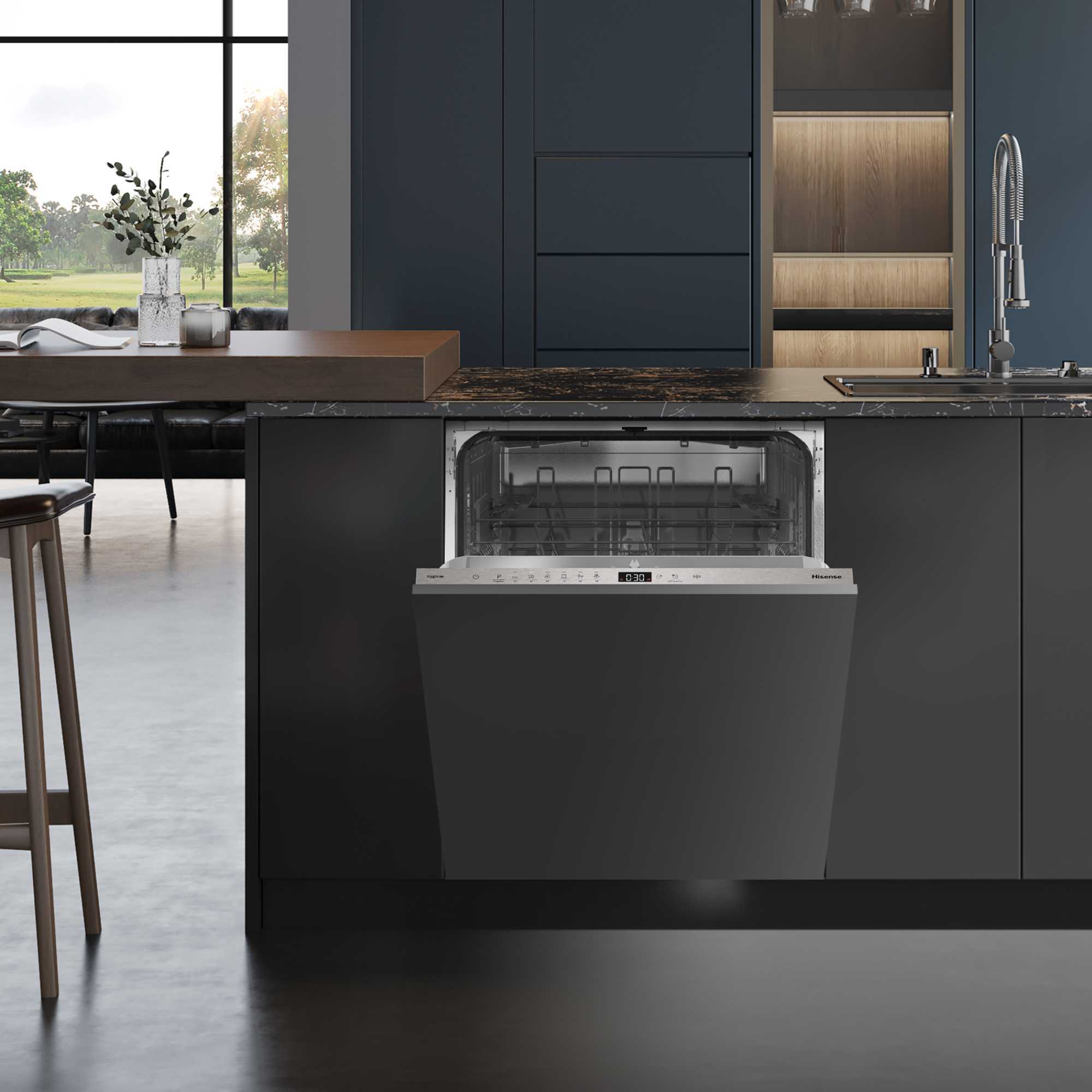 HV642E90UK 13 Place Fully Integrated Self-Clean Dishwasher - Silver