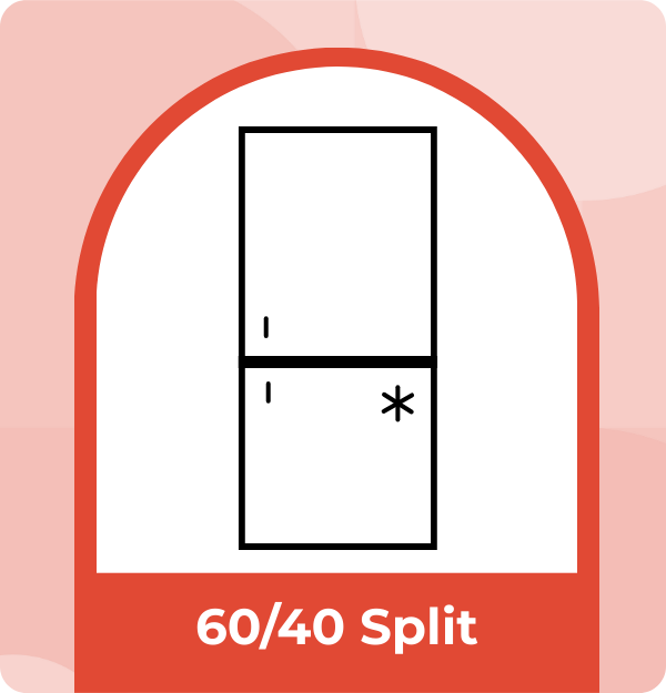 60/40 fridge freezer split