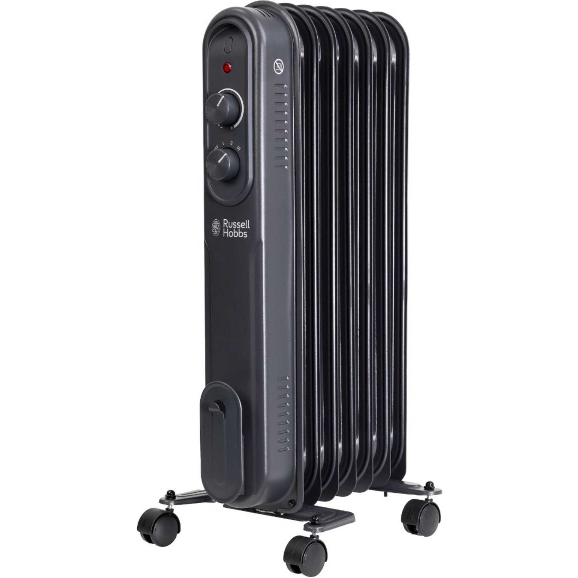 RHOFR7004A Portable Oil Filled Radiator 1.5KW 7 Fin - Anthracite