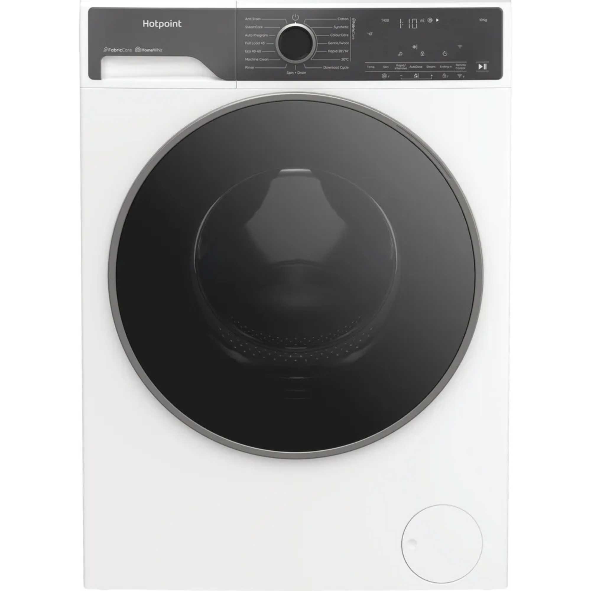 HP 105A CARE UK 1400rpm 10kg Washing Machine with HomeWhiz - White
