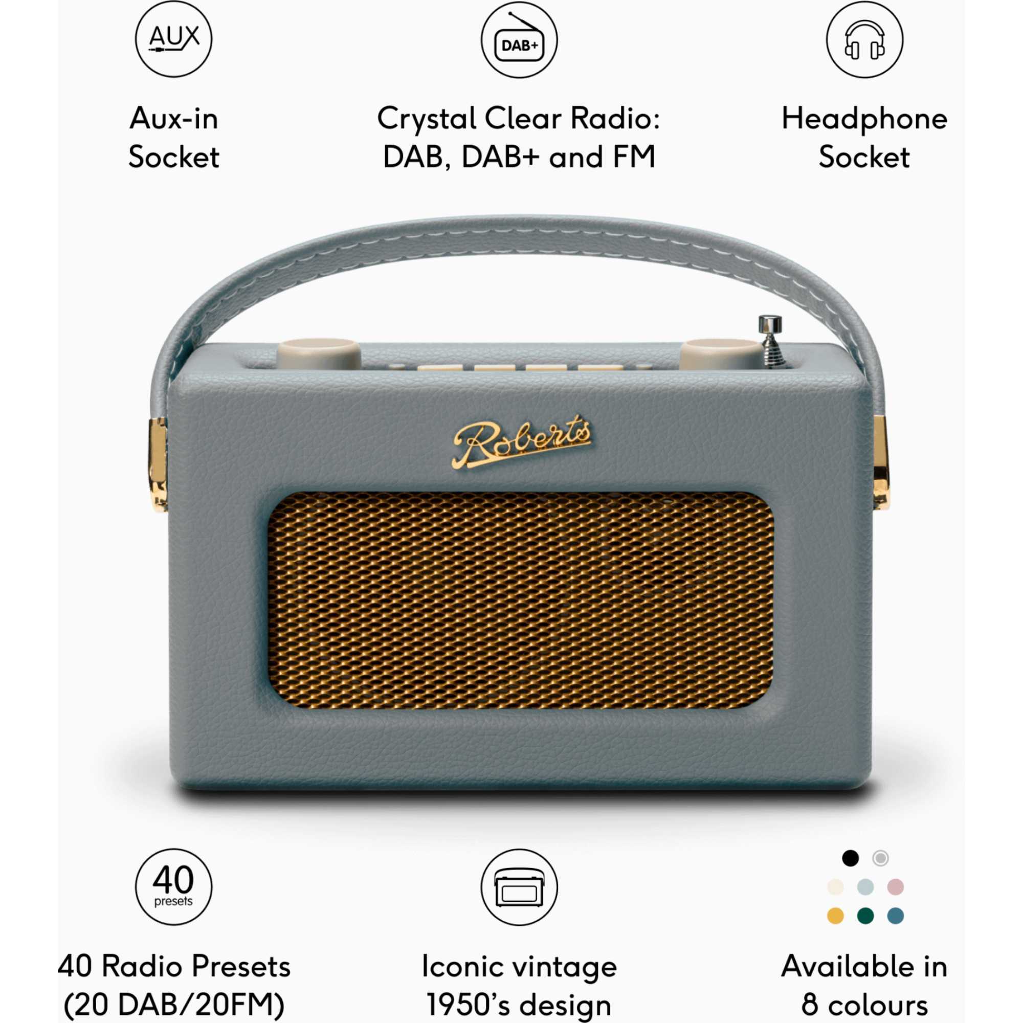 Revival Uno BT DAB/DAB+/FM Radio - Dove Grey