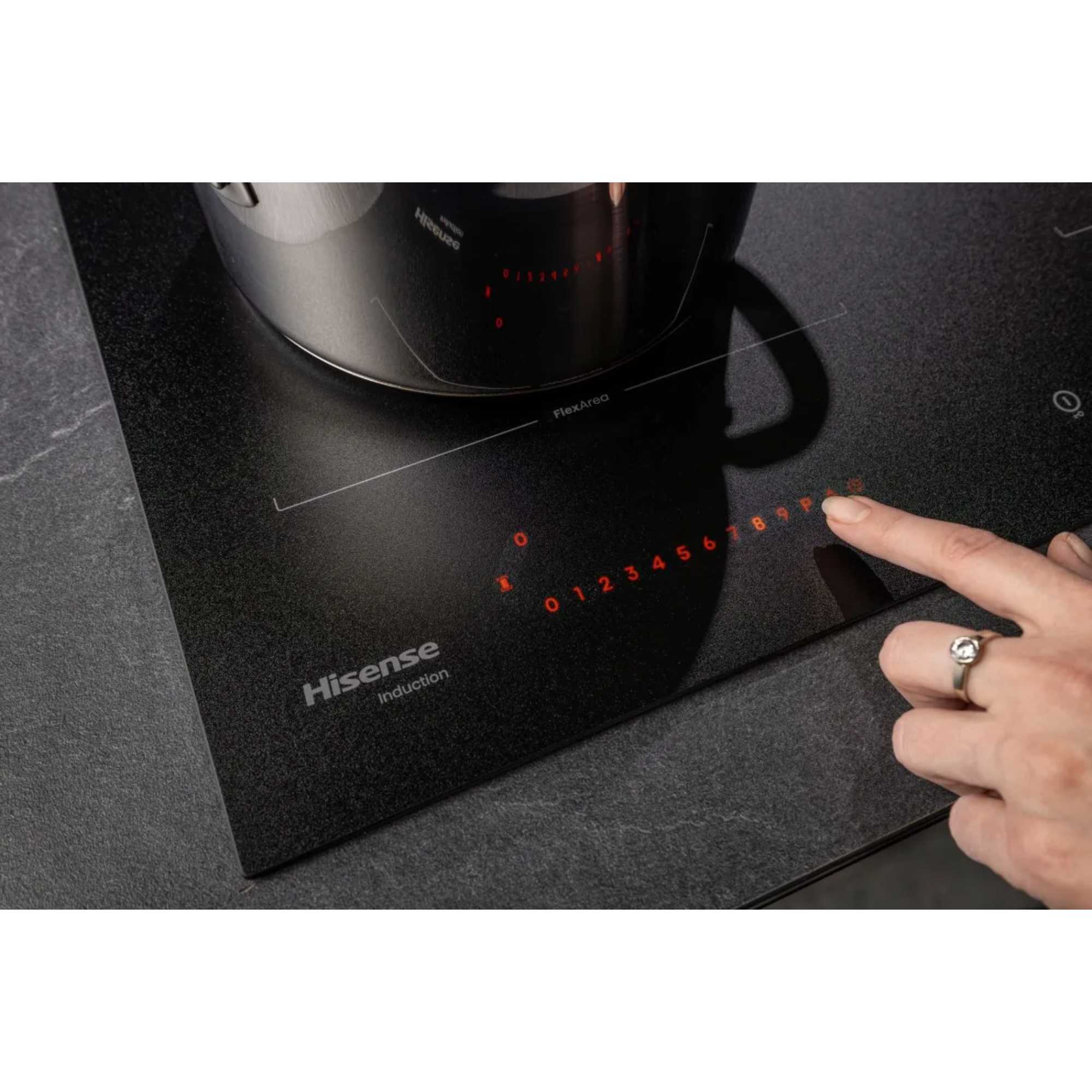 HI6443SRWF Hi8 60cm 4 Zone Induction Hob - Matt Black