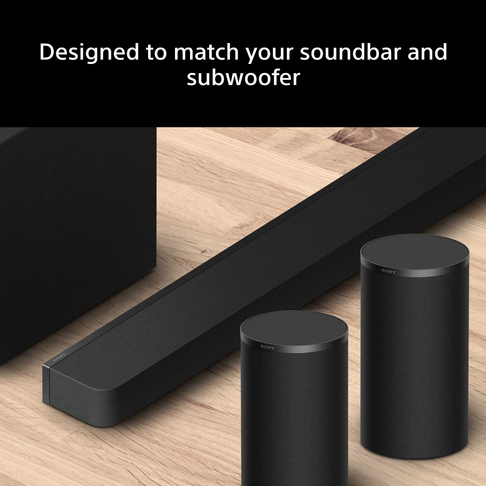 SARS9 180w Surround Speakers 6.0 Channels - Black