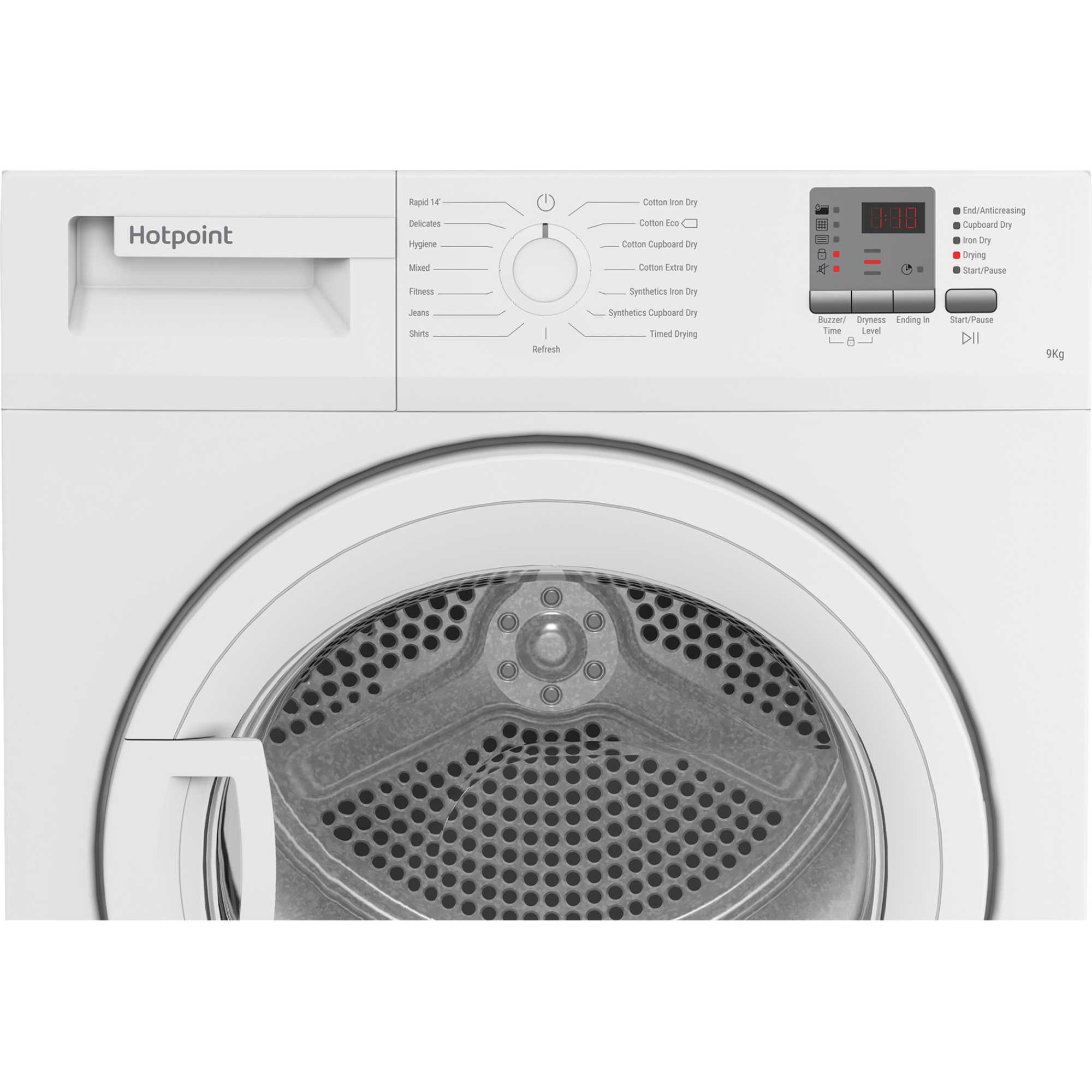 C HD C92 WWGD UK 9kg Condenser Tumble Dryer - White