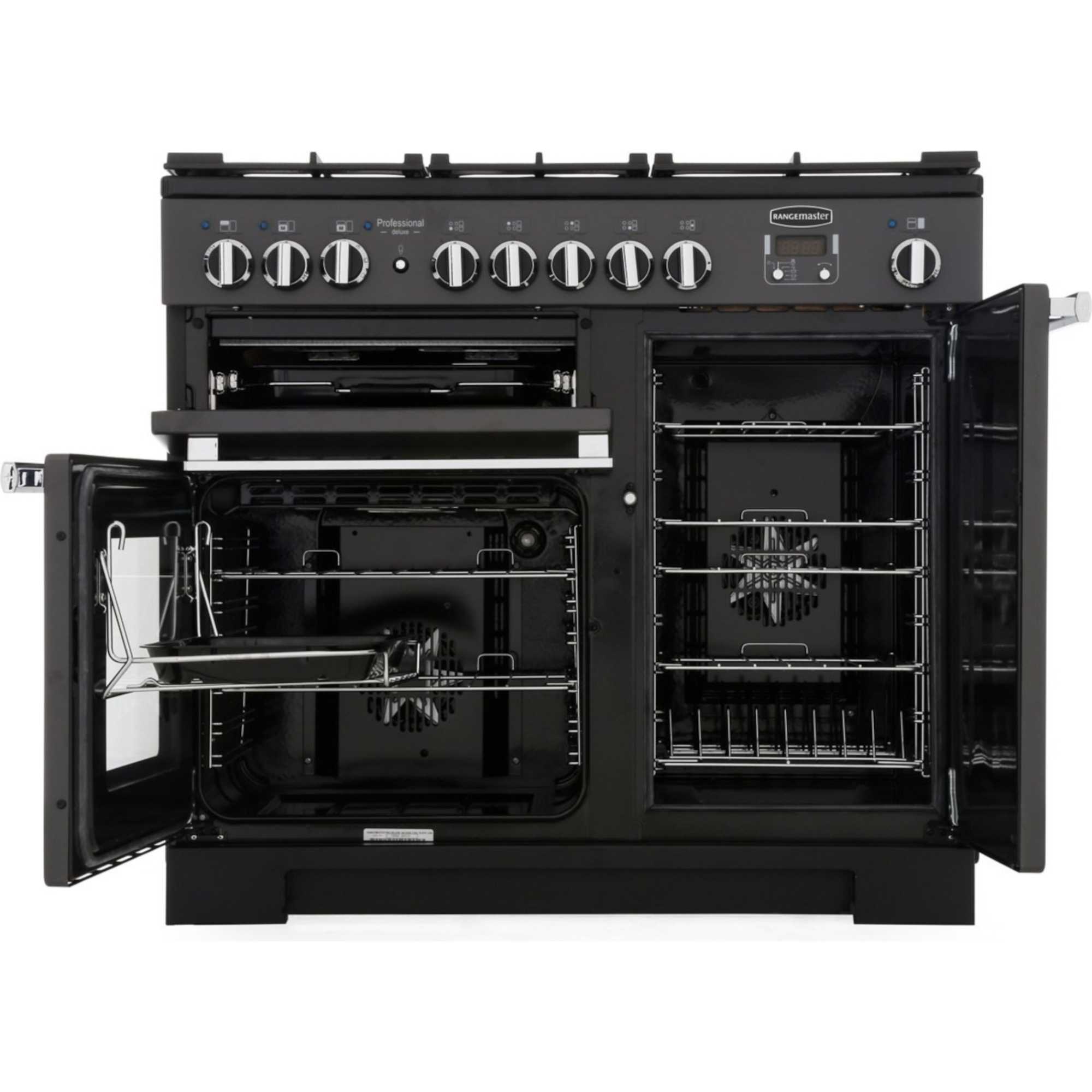 Professional Deluxe 100 100cm Dual Fuel Range Cooker - PDL100DFFSL/C
