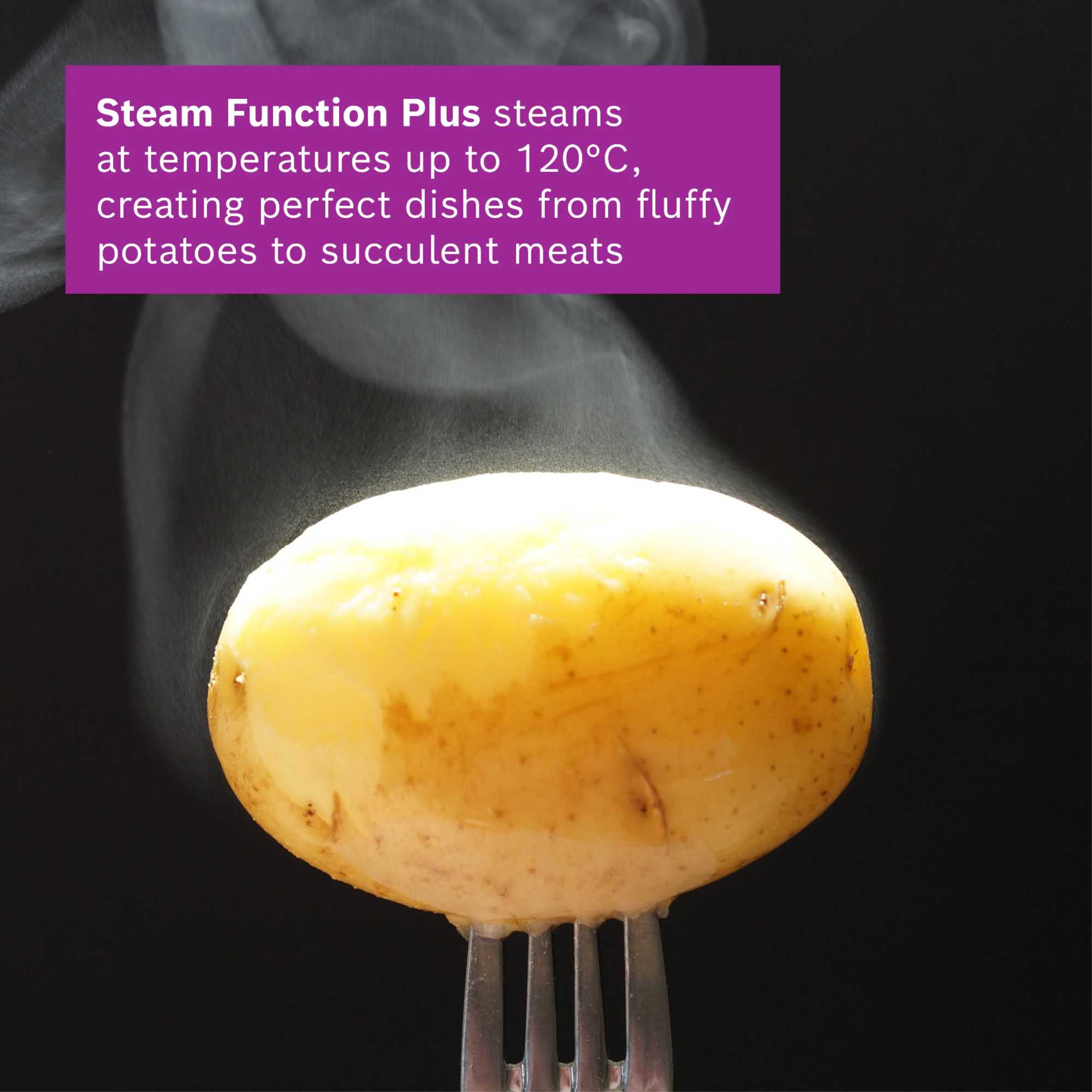 Series 8 HRG7764B1B Built-In Smart Single Oven with Steam Function - Black