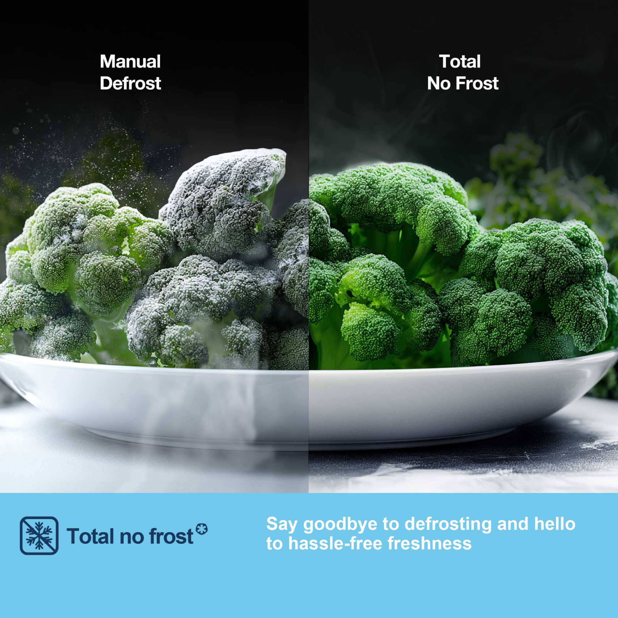 MS83430EB 441l Side By Side American Style Fridge Freezer - Black