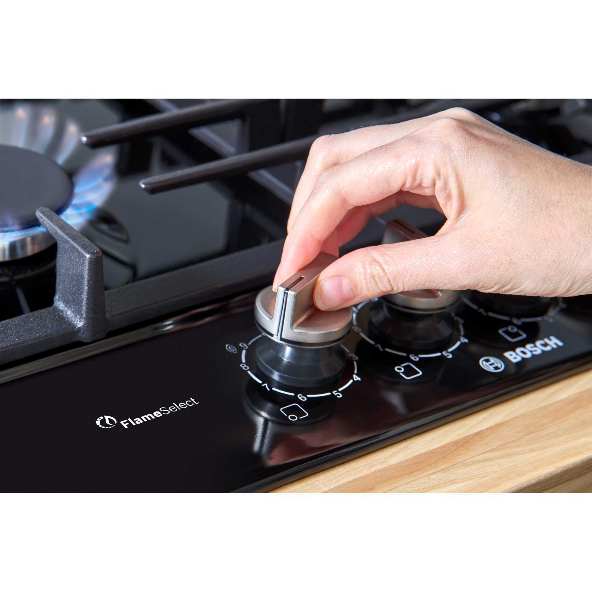 PCP6A6I90 Series 6 4 Burner 60cm Gas Hob - Black