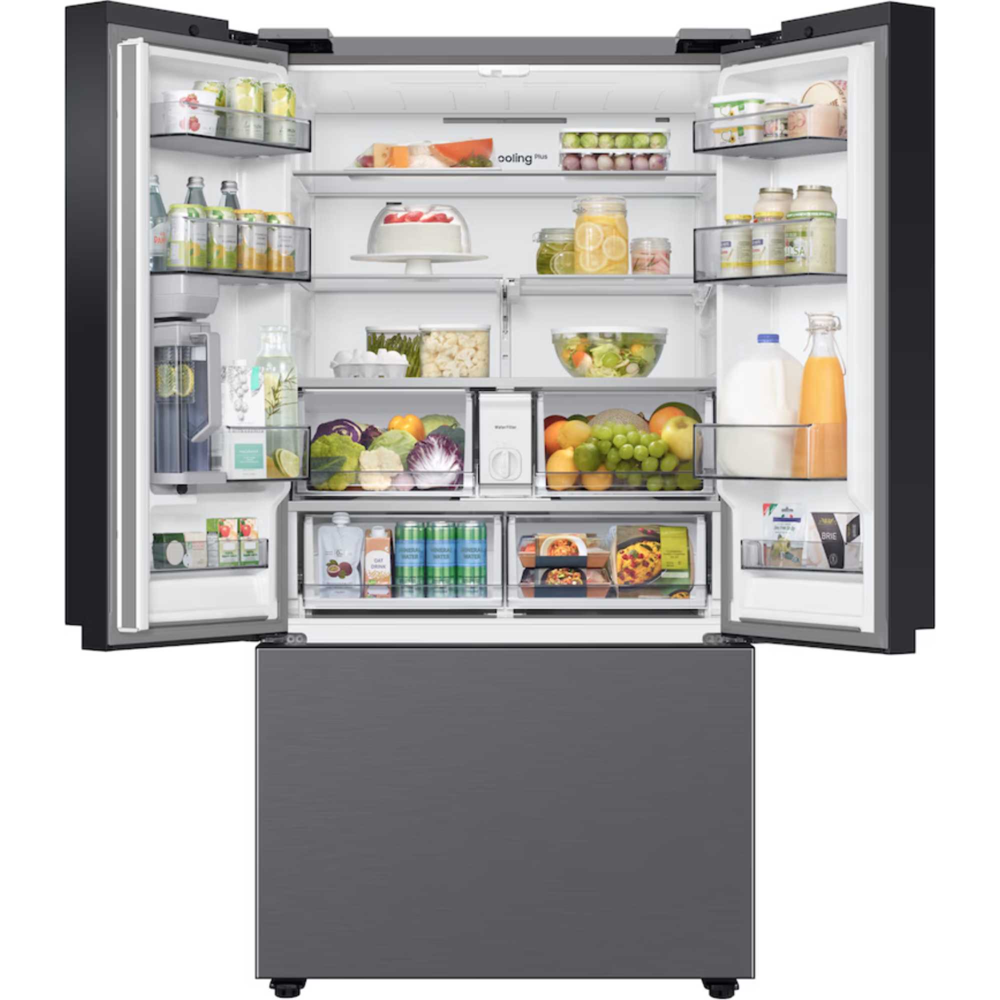 RF24BB620ES9EU Bespoke AI American Style 674l No Frost Smart Fridge Freezer - Silver