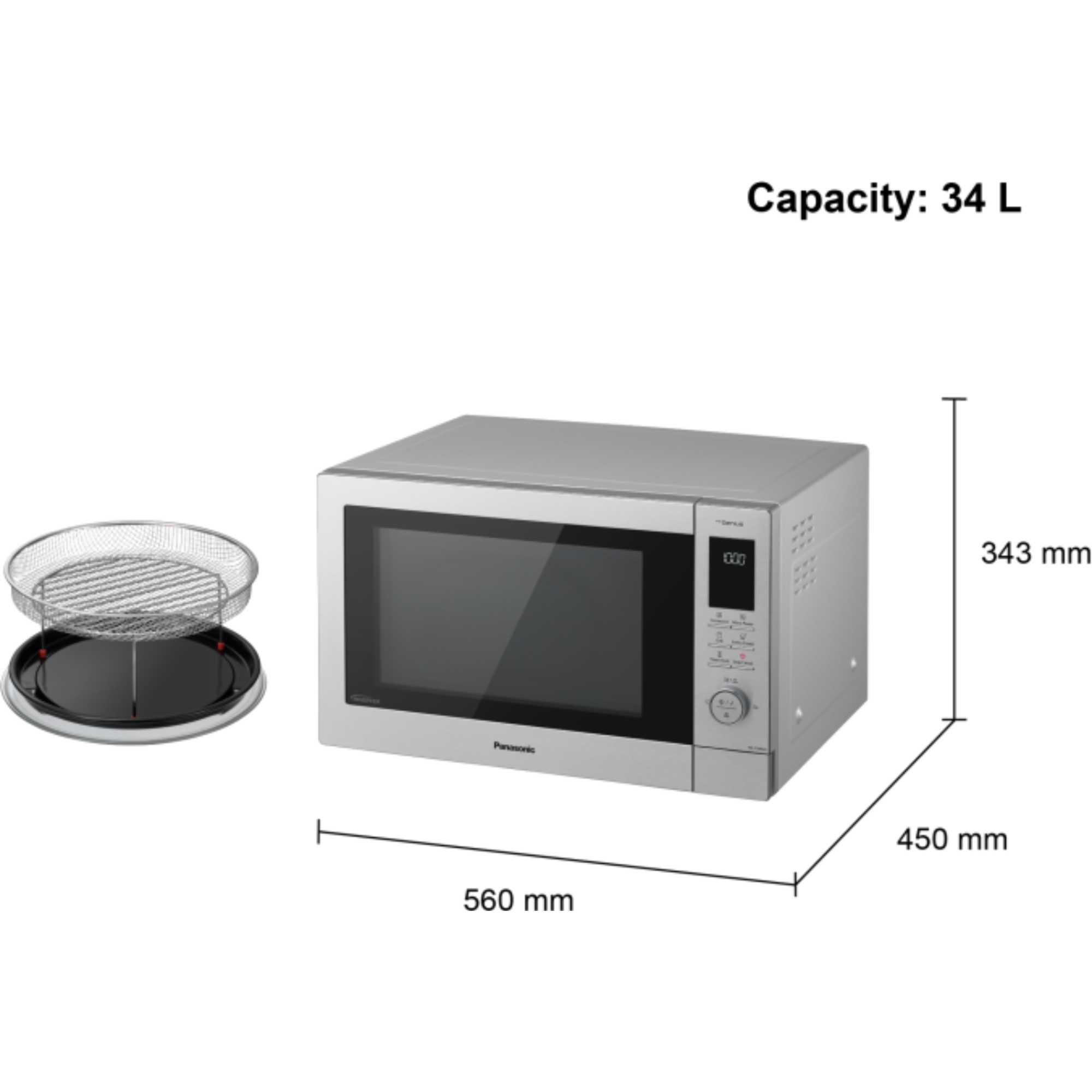 NN-CD88QSBPQ 34l 4-in-1 Air Fry Combi Microwave Oven