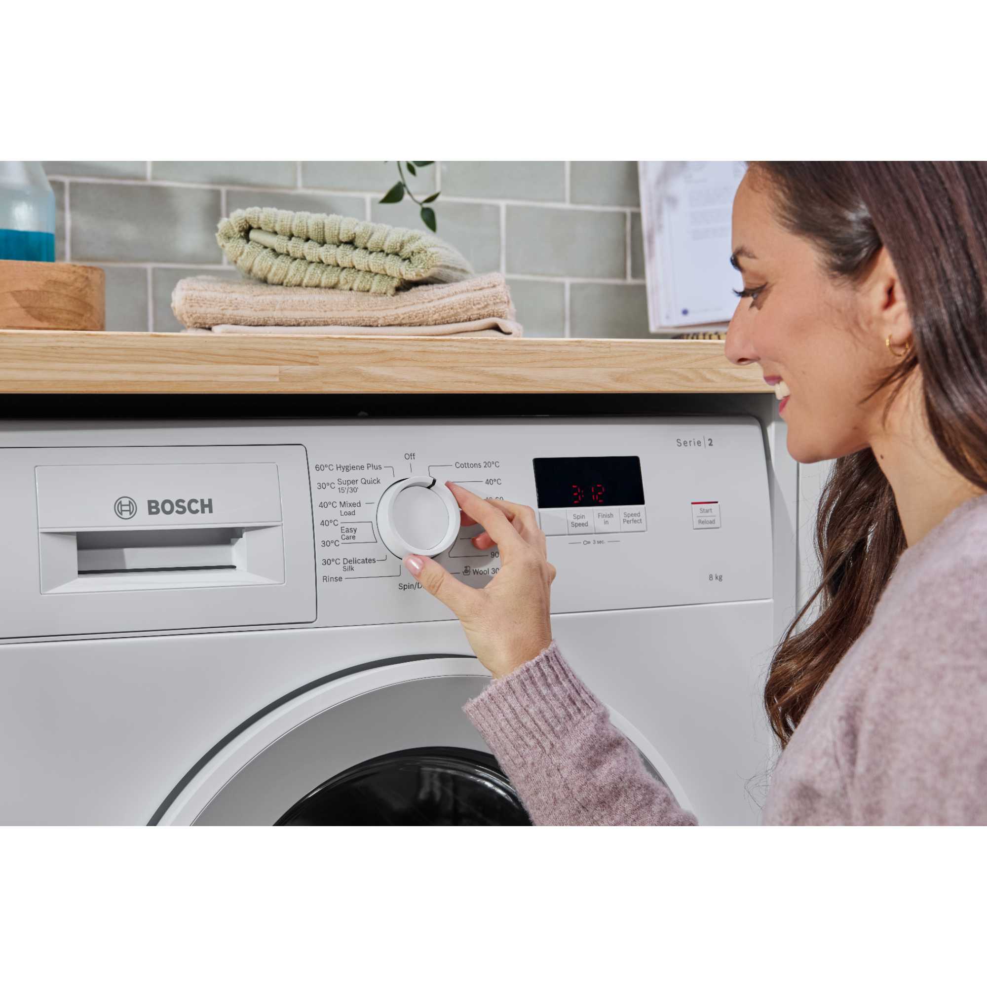 Series 2 8kg 1400rpm Washing Machine - WGE03408GB