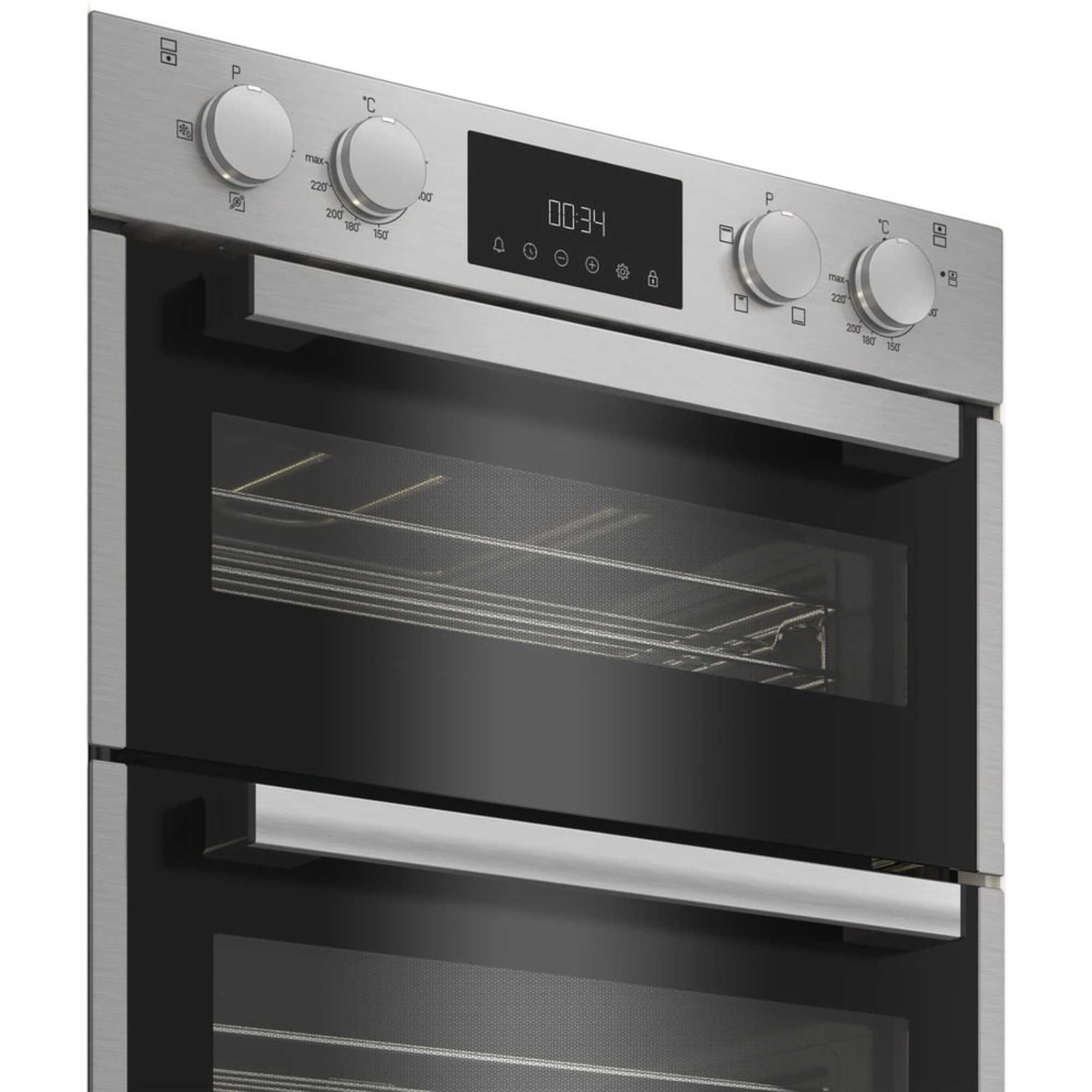 DUH 10D IX Built Under Electric Fan Double Oven - Stainless Steel