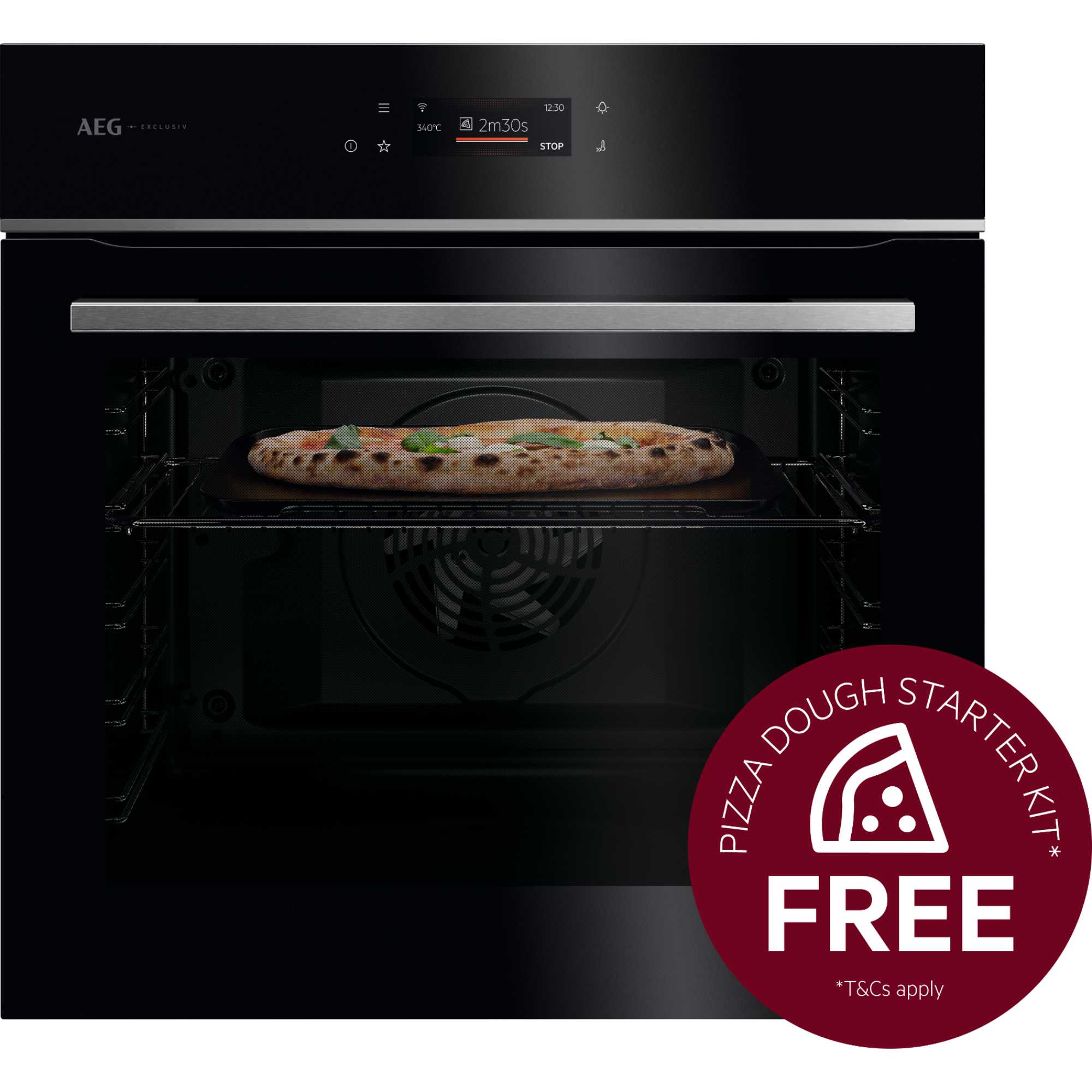 GX7PB63FSB PizzaExpert Built-in Electric Single Oven - Black