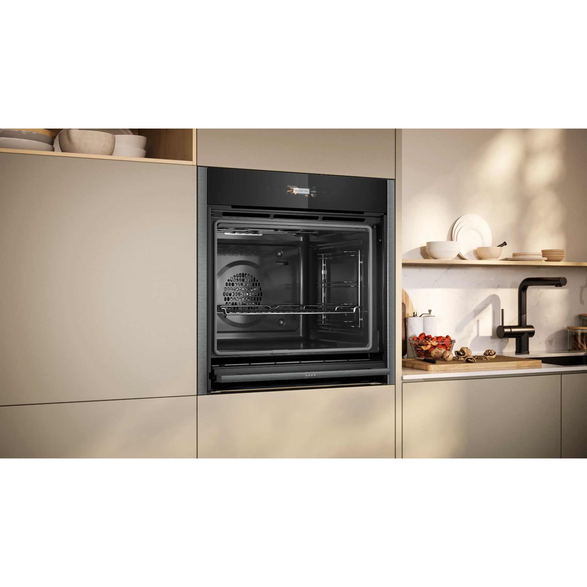N 70 B54CR71G0B Slide&Hide Built-In Smart Single Oven - Graphite Grey