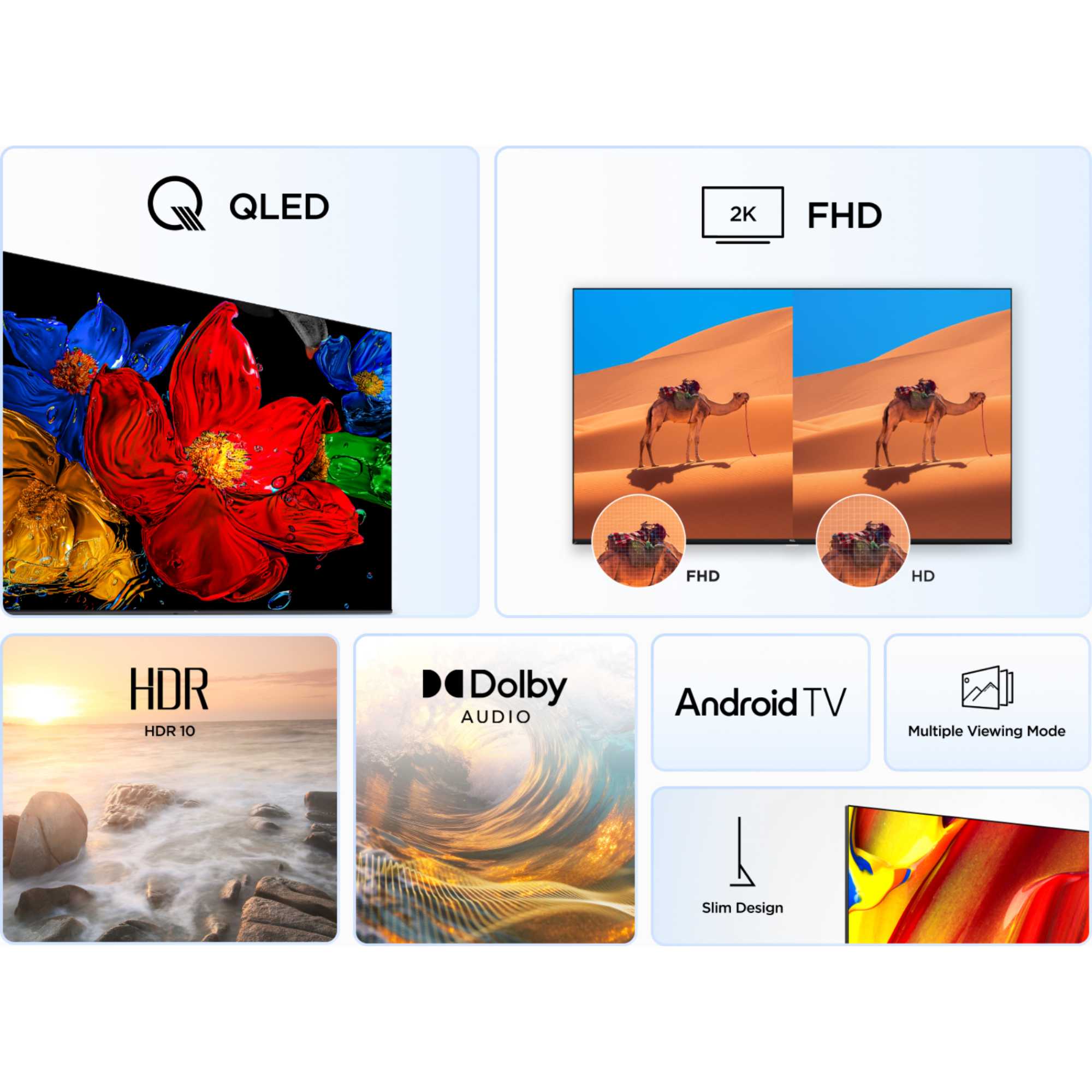 V5C-UK 32" Full 1080 HD QLED Android TV - 32V5CUK