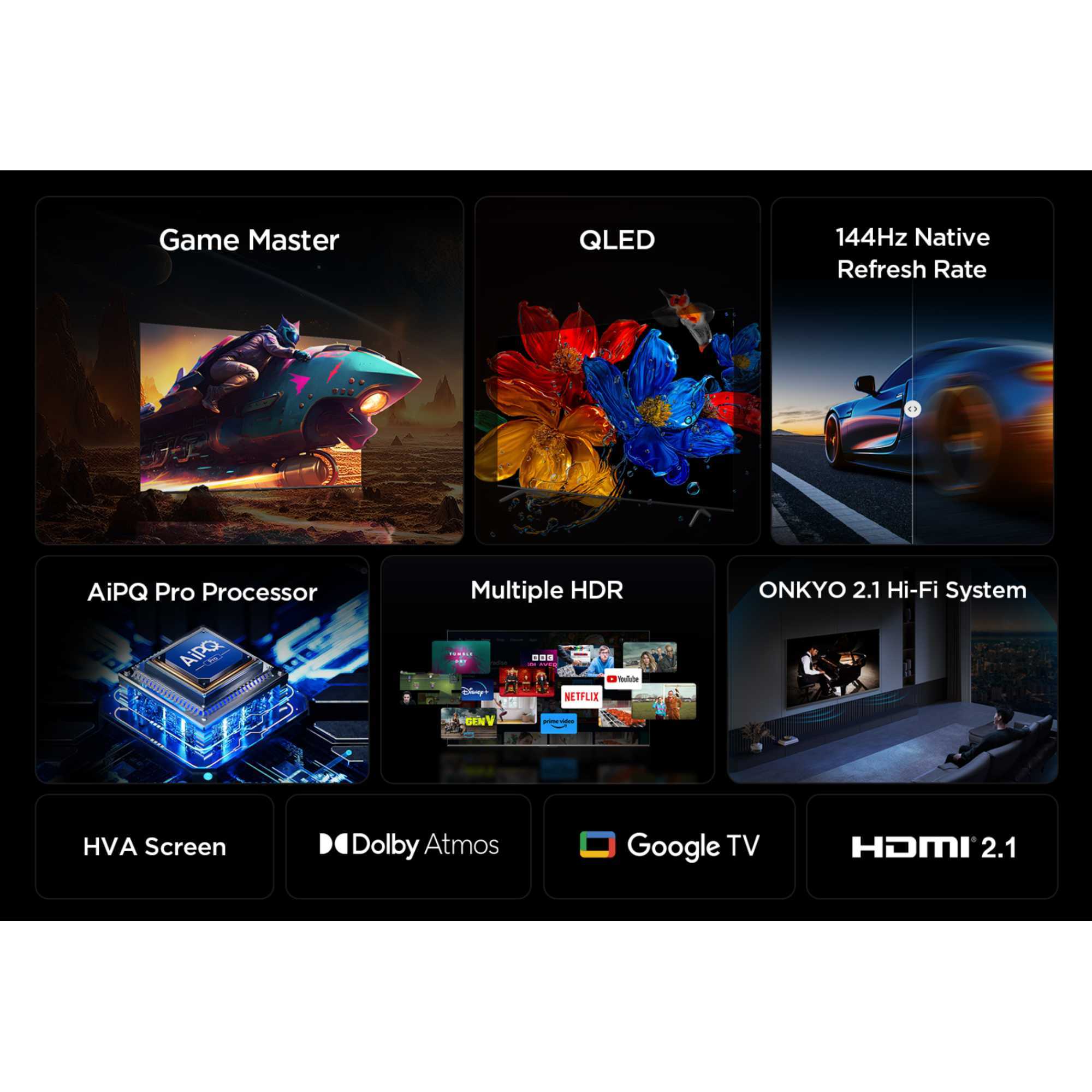 98P8K-UK 98" 4K QLED HDR PRO Smart TV - 98P8KUK