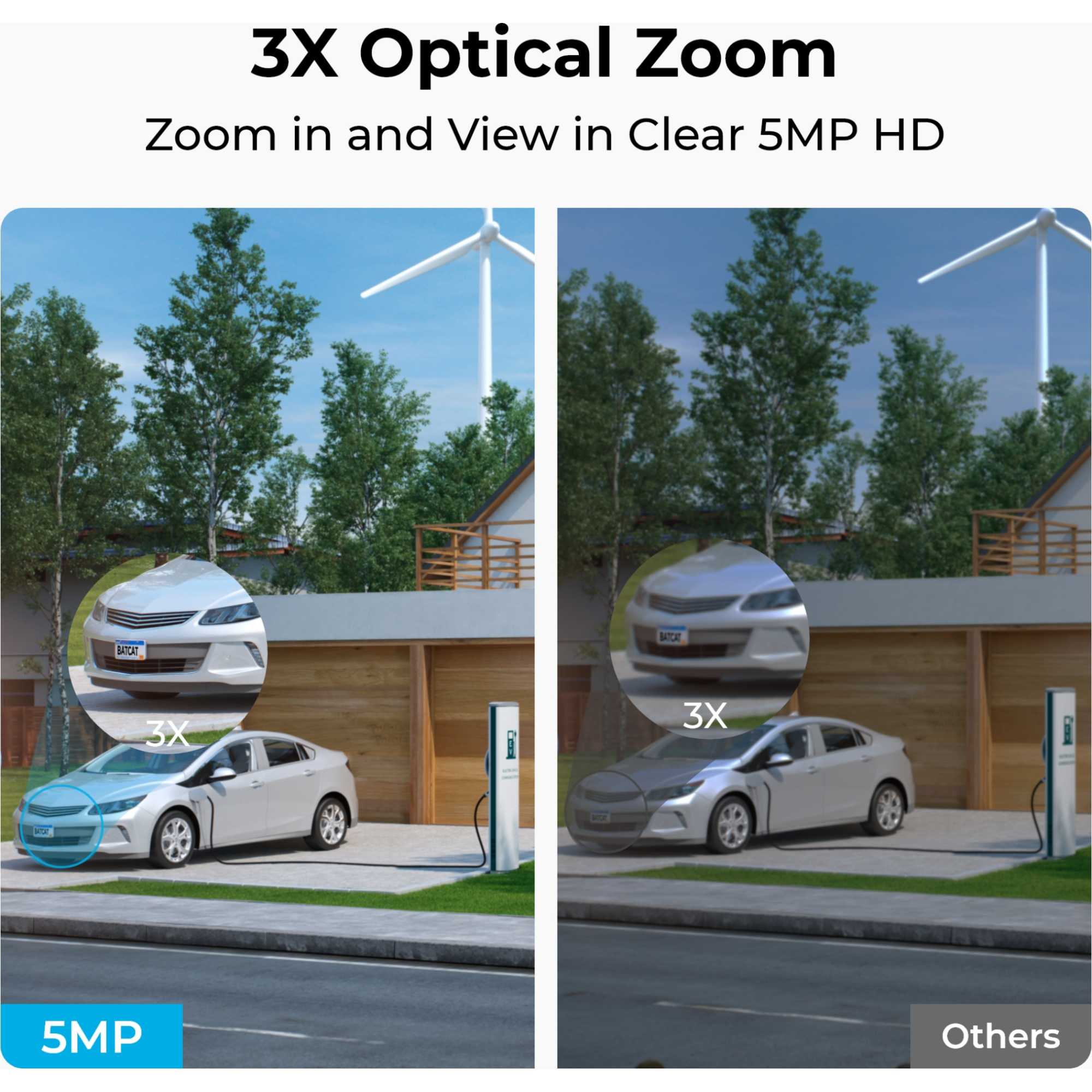 E Series 2K+ PTZ Auto Track WiFi Outdoor Security Camera + 64GB