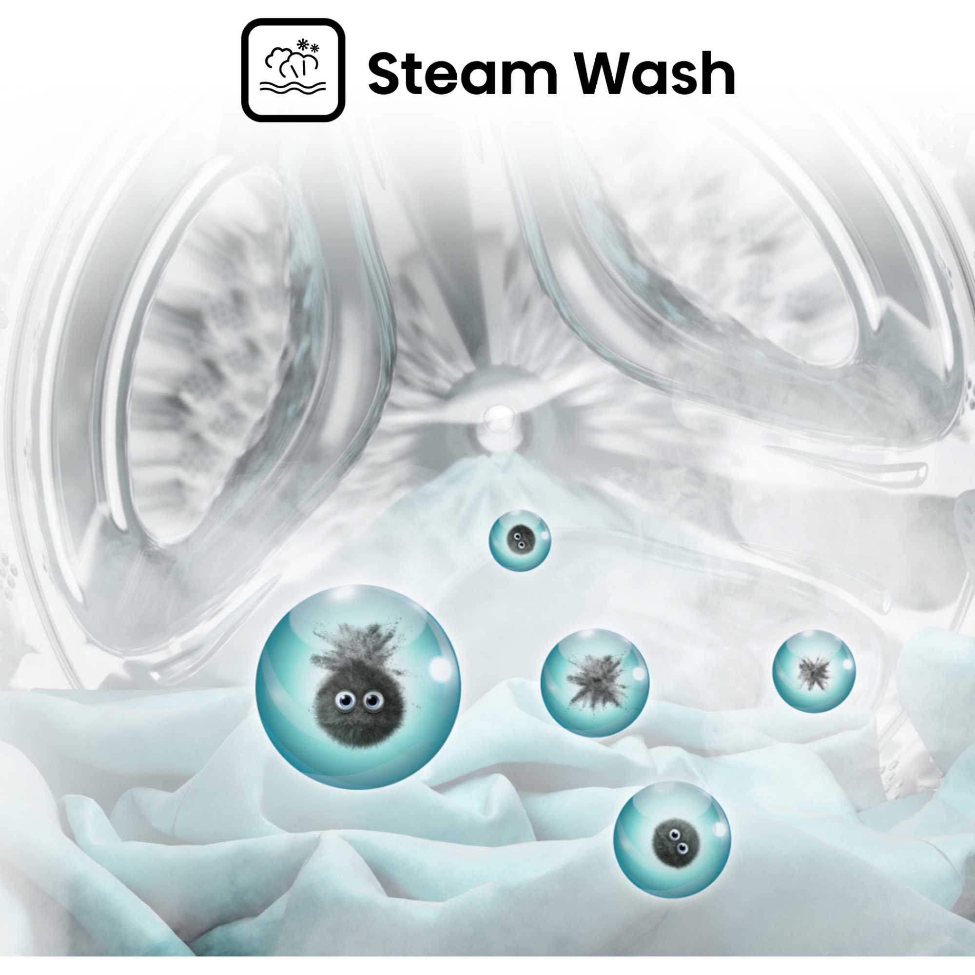 WFQP7012EVM 7kg Load 1200rpm Steam Washing Machine