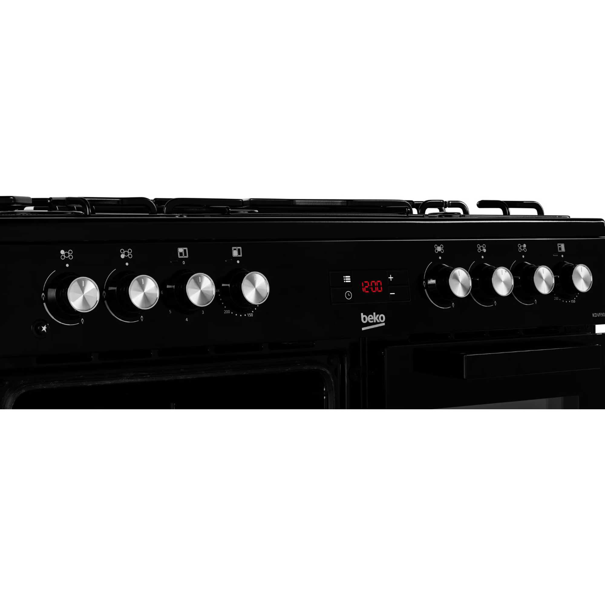 90cm Double Oven Range Cooker with 5 Burner Gas Hob - KDVF90K