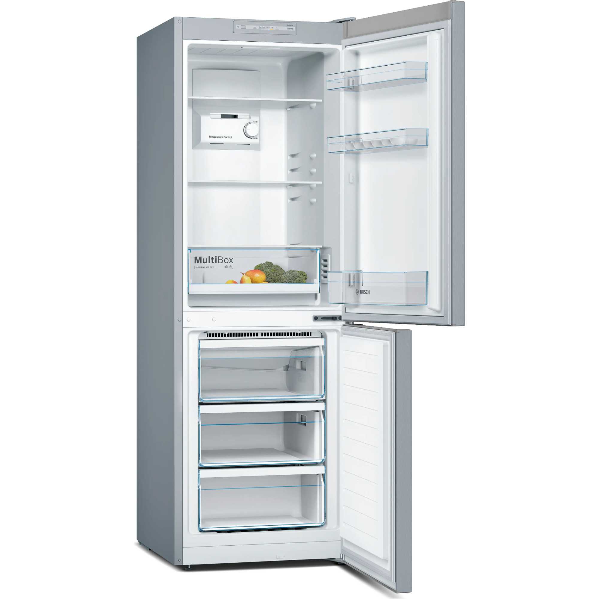 KGN33NLEBG Series 2 282l Total No Frost Fridge Freezer - Stainless Steel