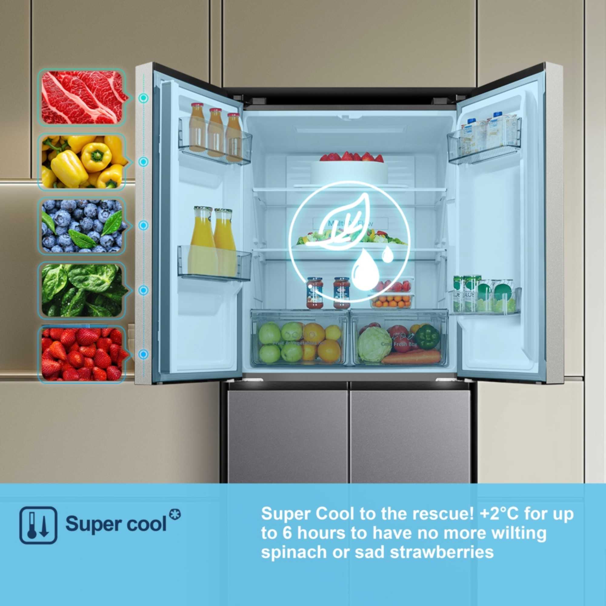 American Style Fridge Freezer 60/40 Total No Frost - Silver - MQ79395ES