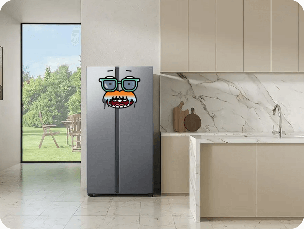 A Samsung American style fridge freezer