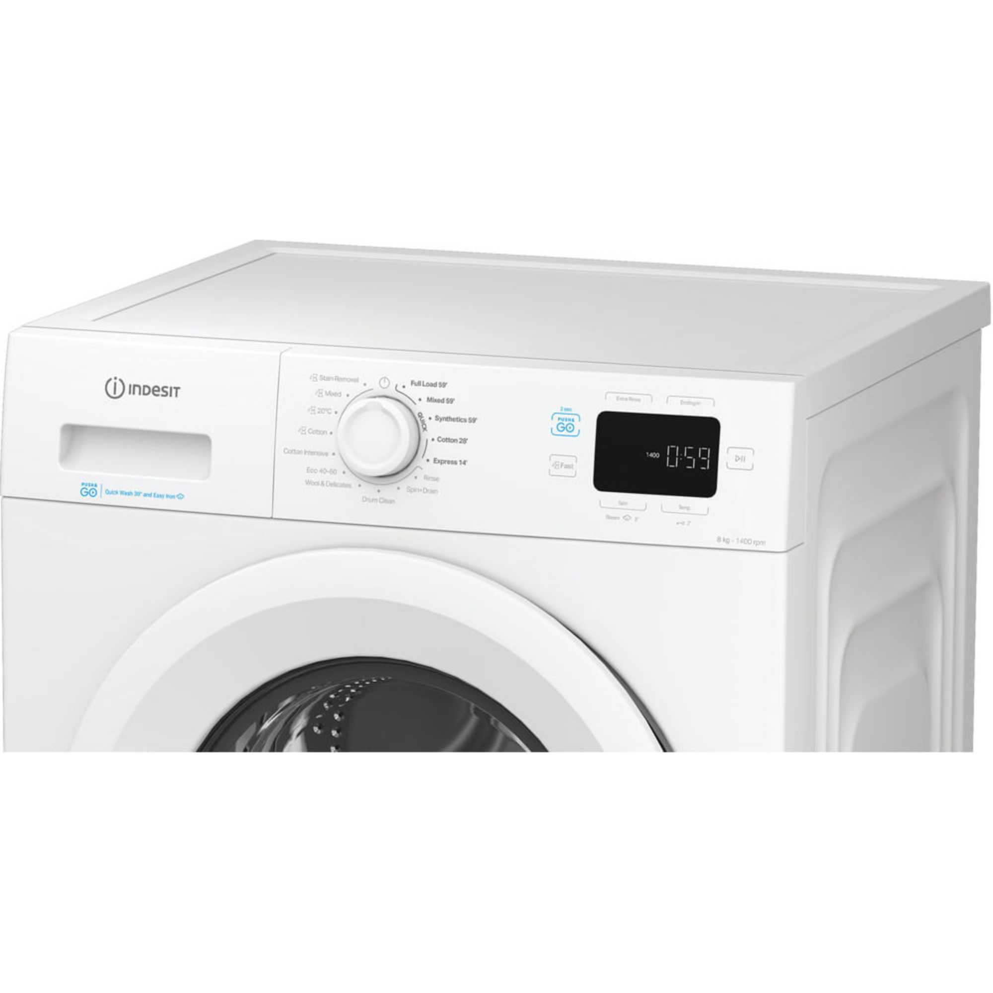 IP 846 PUSH&GO UK 8kg 1400rpm Washing Machine - White