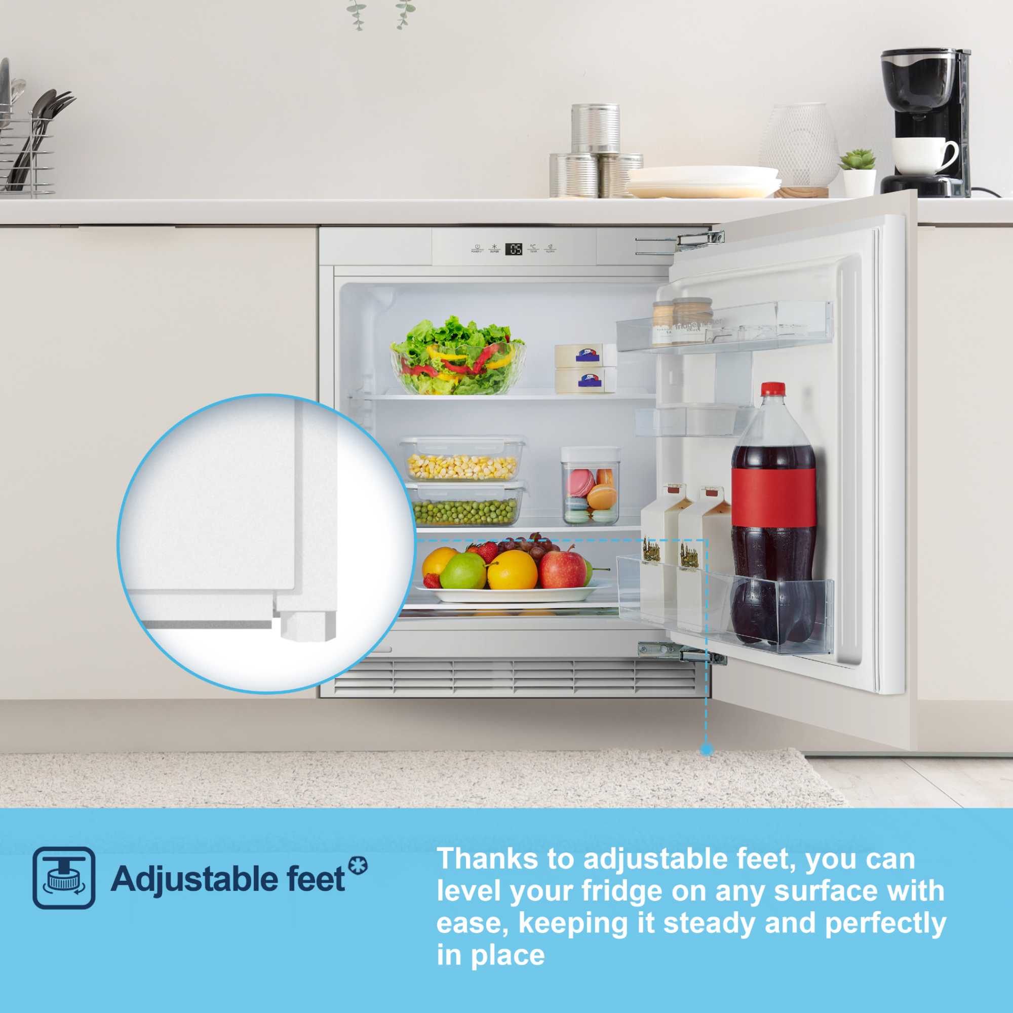 MBUL60138E 138l Built-In Larder Fridge