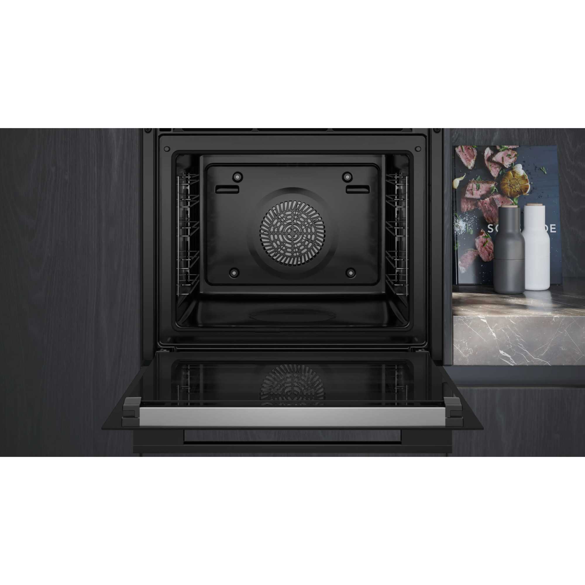 HB776G1B1B iQ700 71l Capacity Smart Built-In Oven - Black