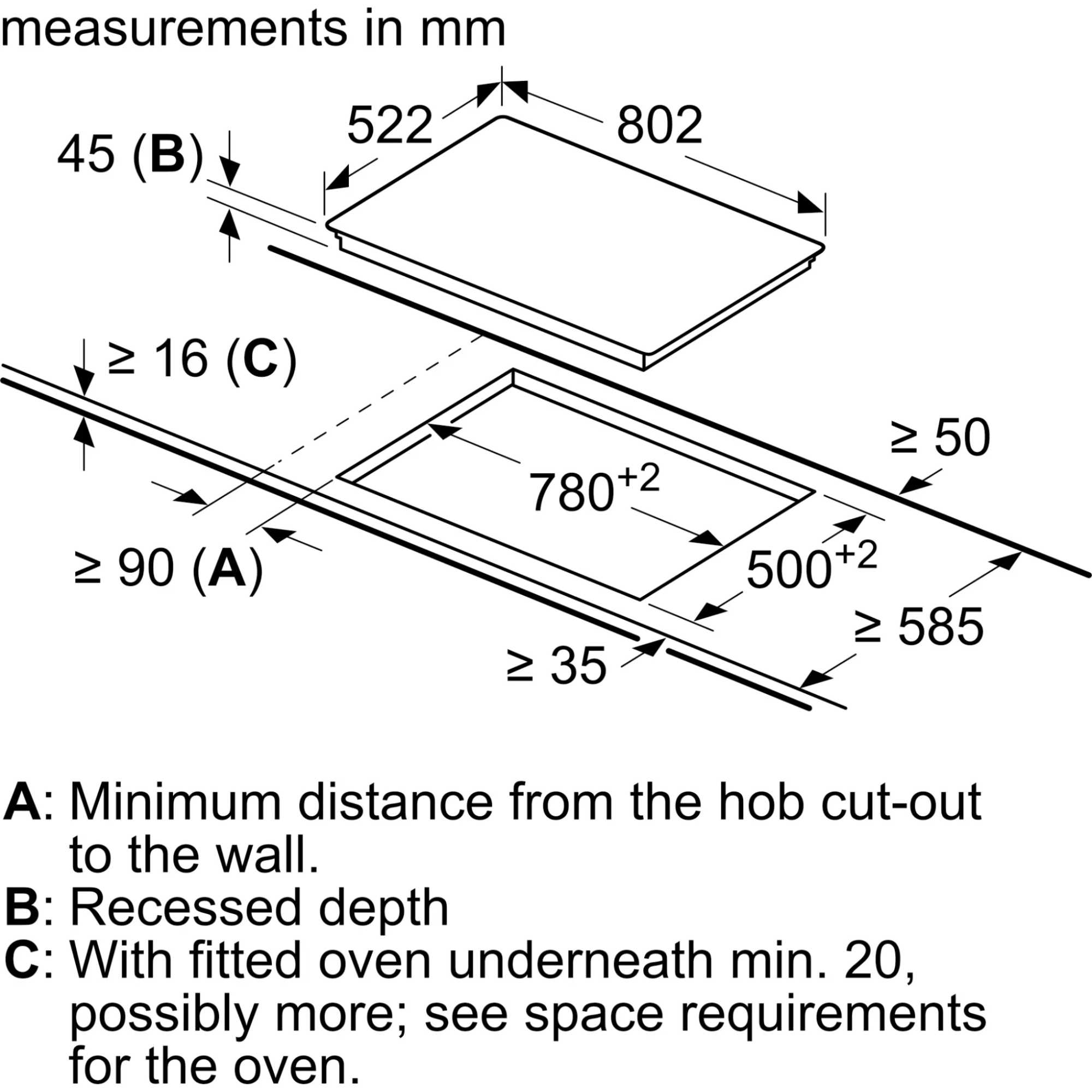 PKH811BB1D 80cm Built-in Electric Hob