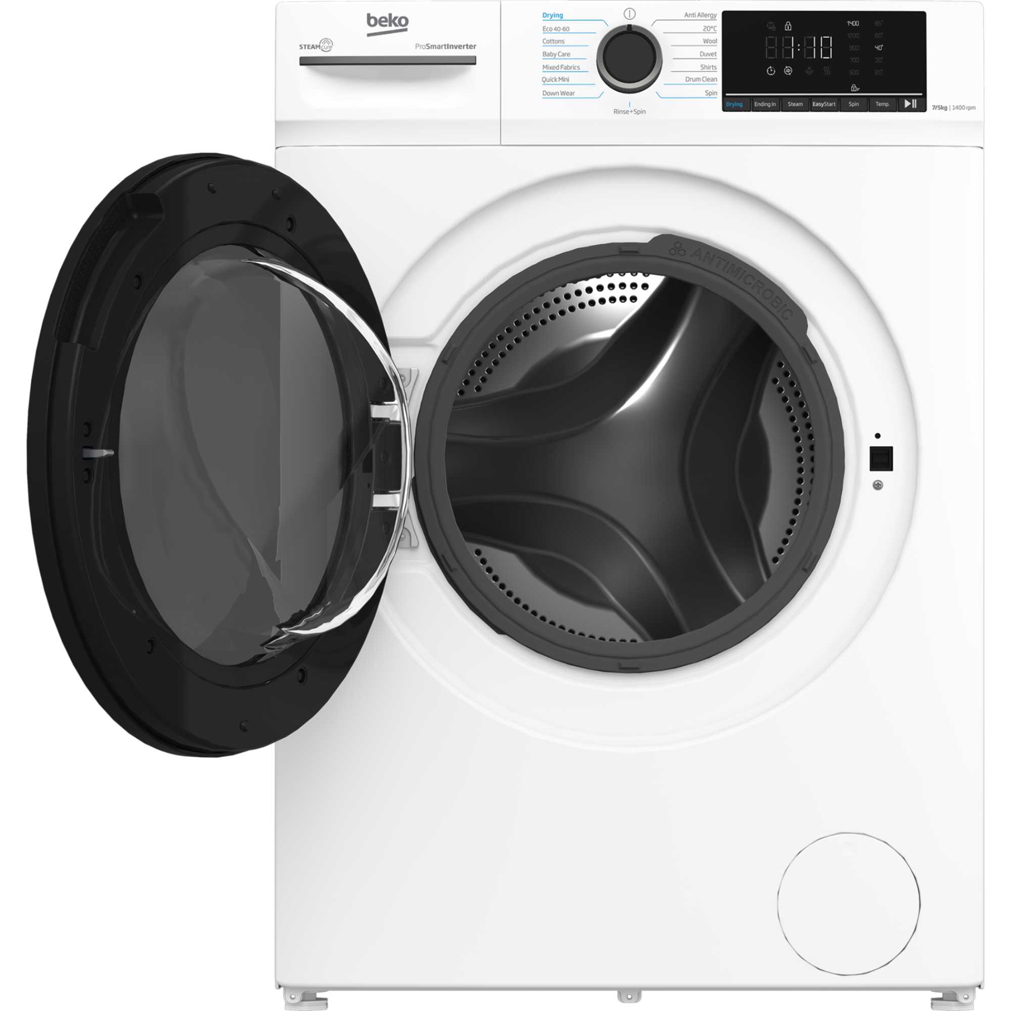 BMM5DFO5741W 7kg Wash 5kg Dry Washer Dryer with SteamCure - White
