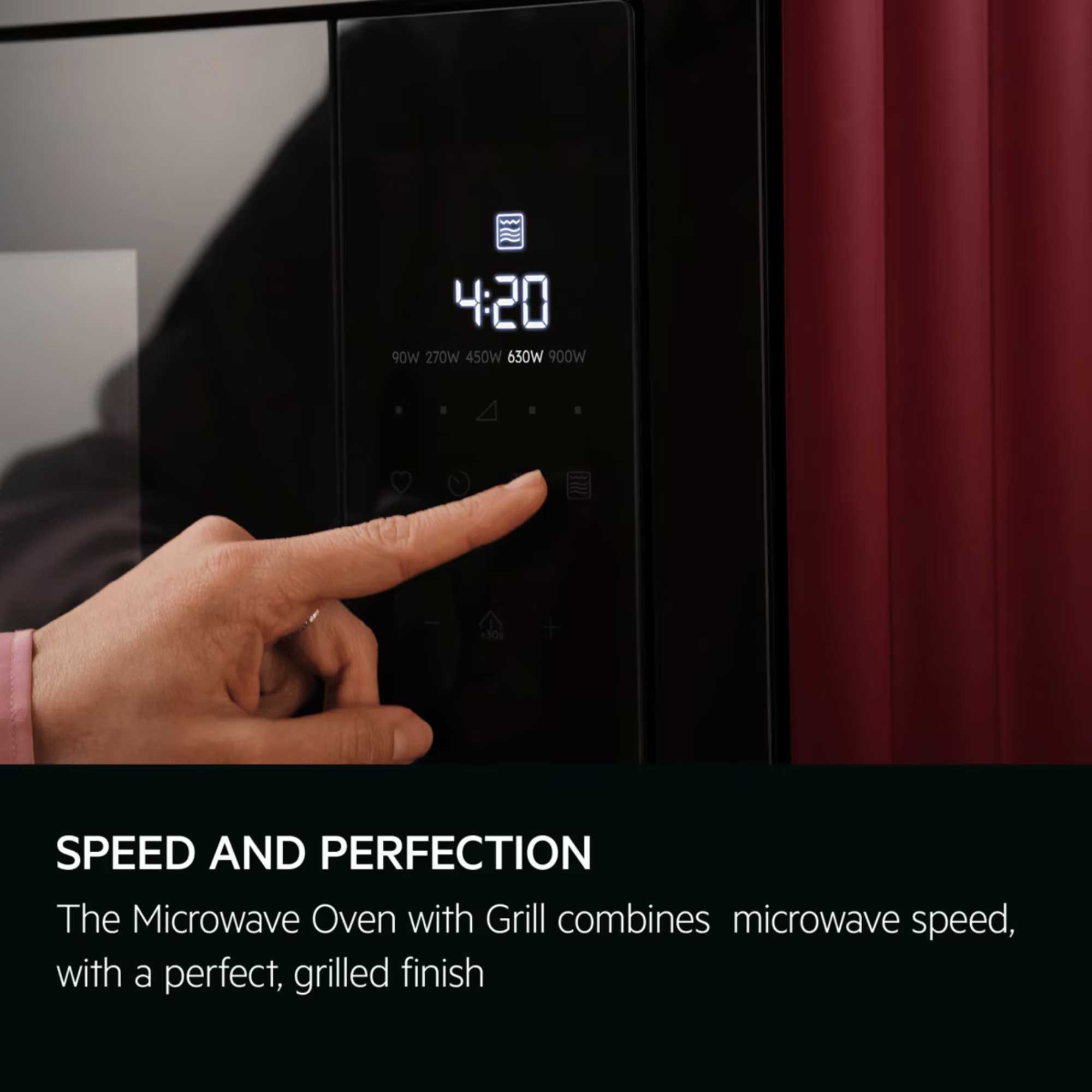 6000 OB6GM171SB 17L Integrated Microwave Grill - Glossy Black