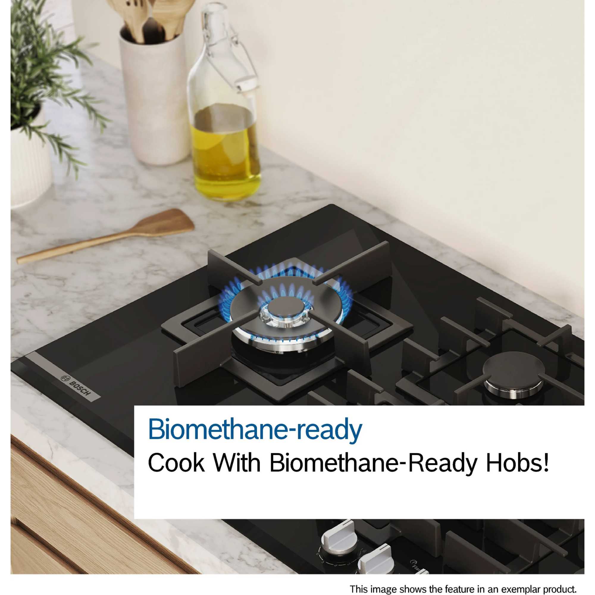 PCQ7A5I90 Series 6 75cm 5 Zone Gas Burner Hob - Stainless Steel