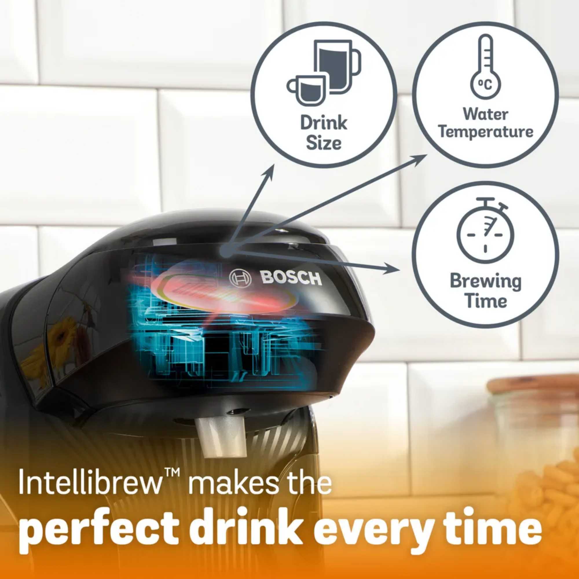 TAS112EGB Tassimo Style Friendly Coffee Machine - Black