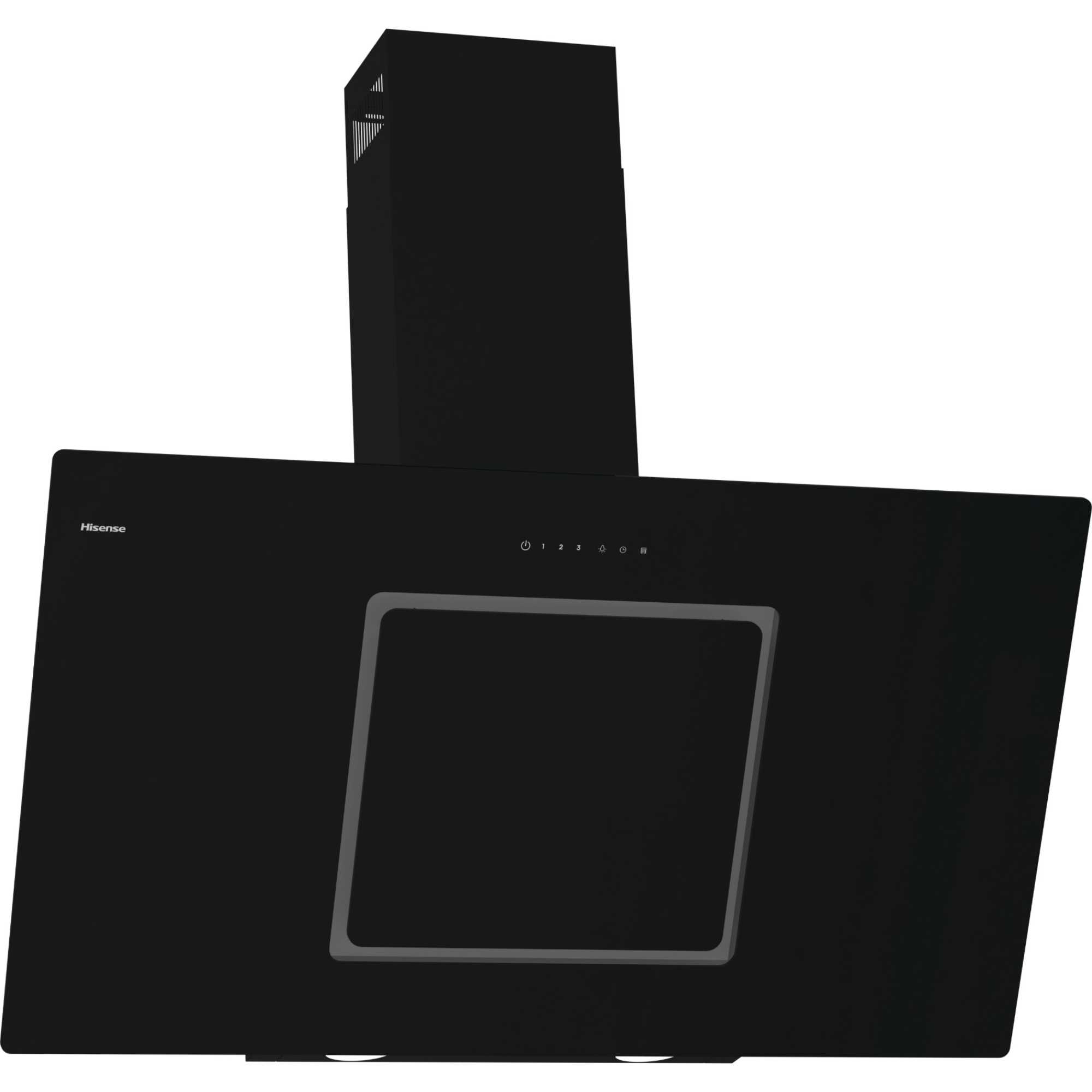 Hi4 Decorative CH10IN14BBUK 100cm Built-In Chimney Hood - Black