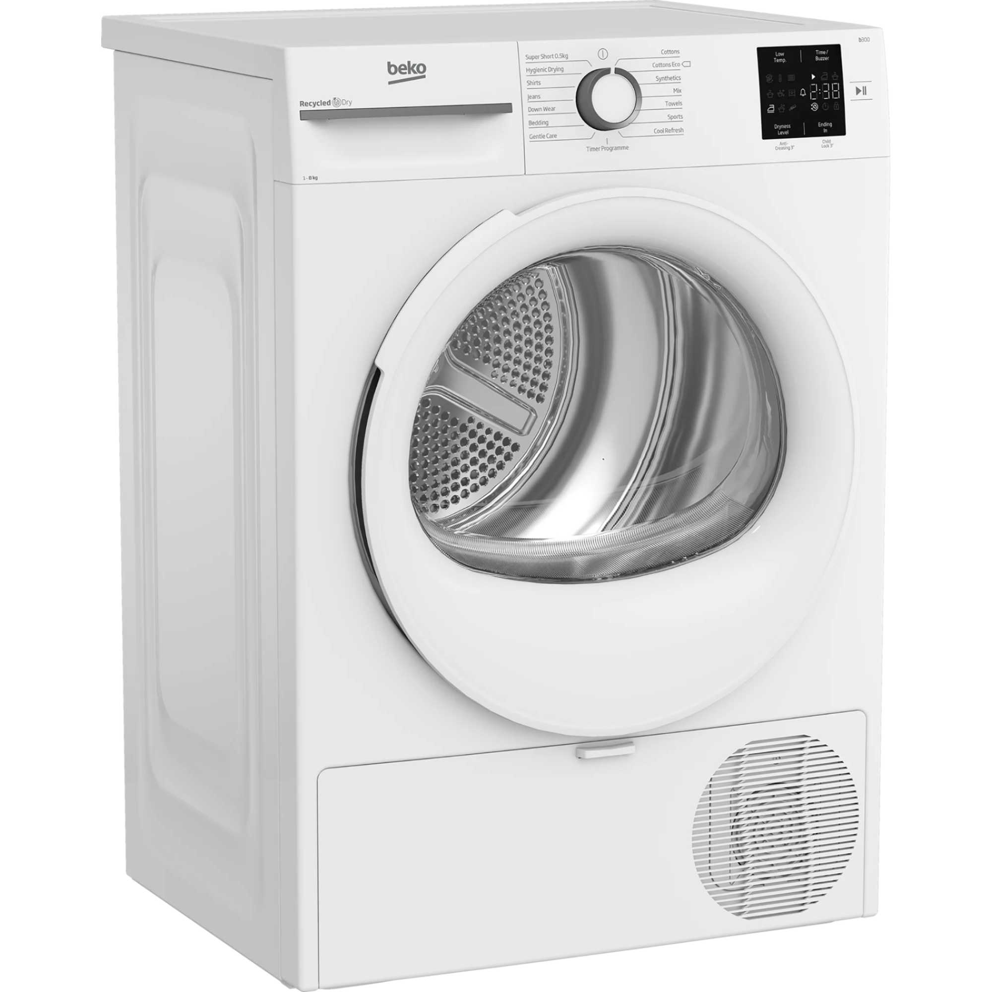 8kg Condenser with Heat Pump Tumble Dryer - BM3T3822W