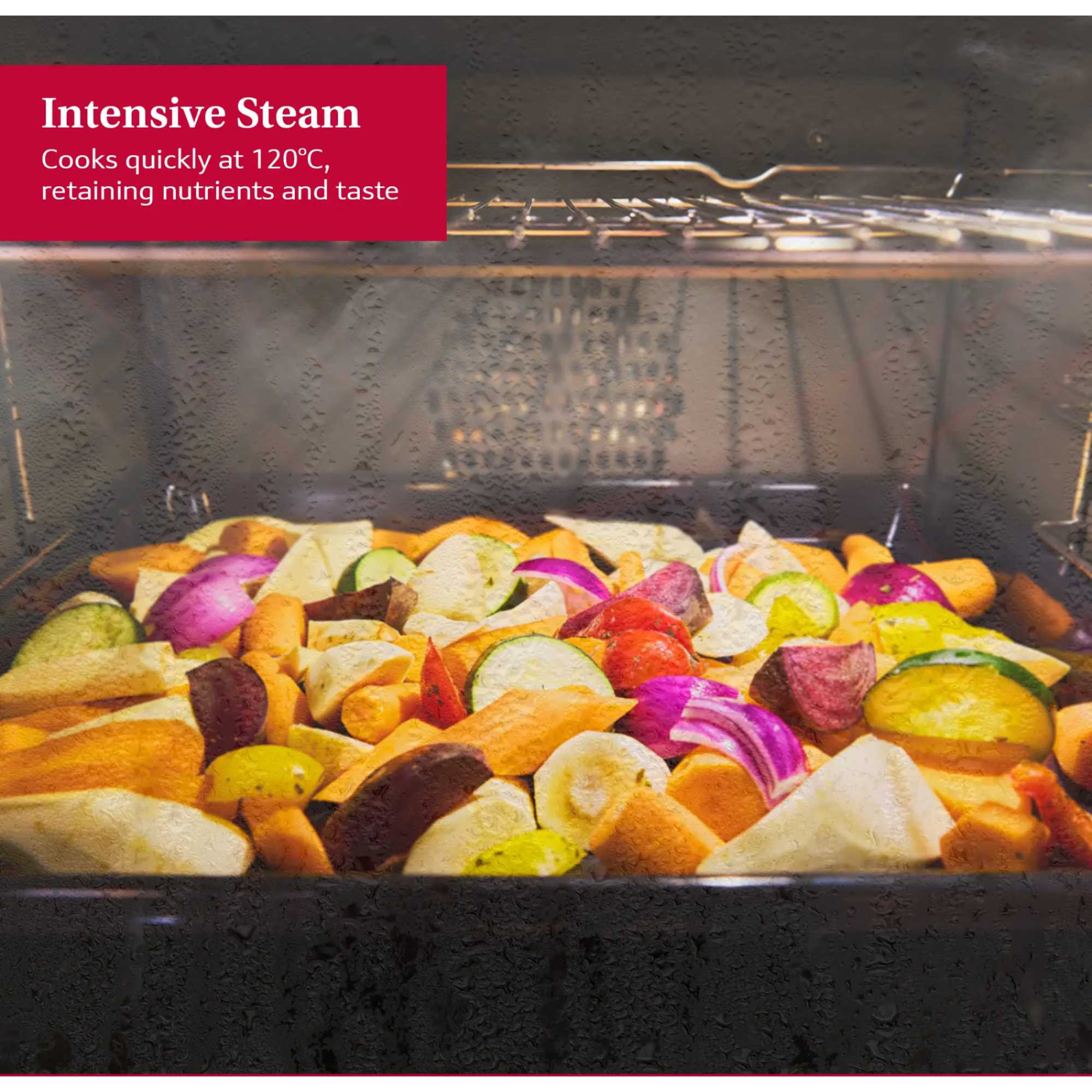 N 90 B64FS31G0B Slide&Hide Built-In Smart Single Oven with Steam Function - Graphite Grey