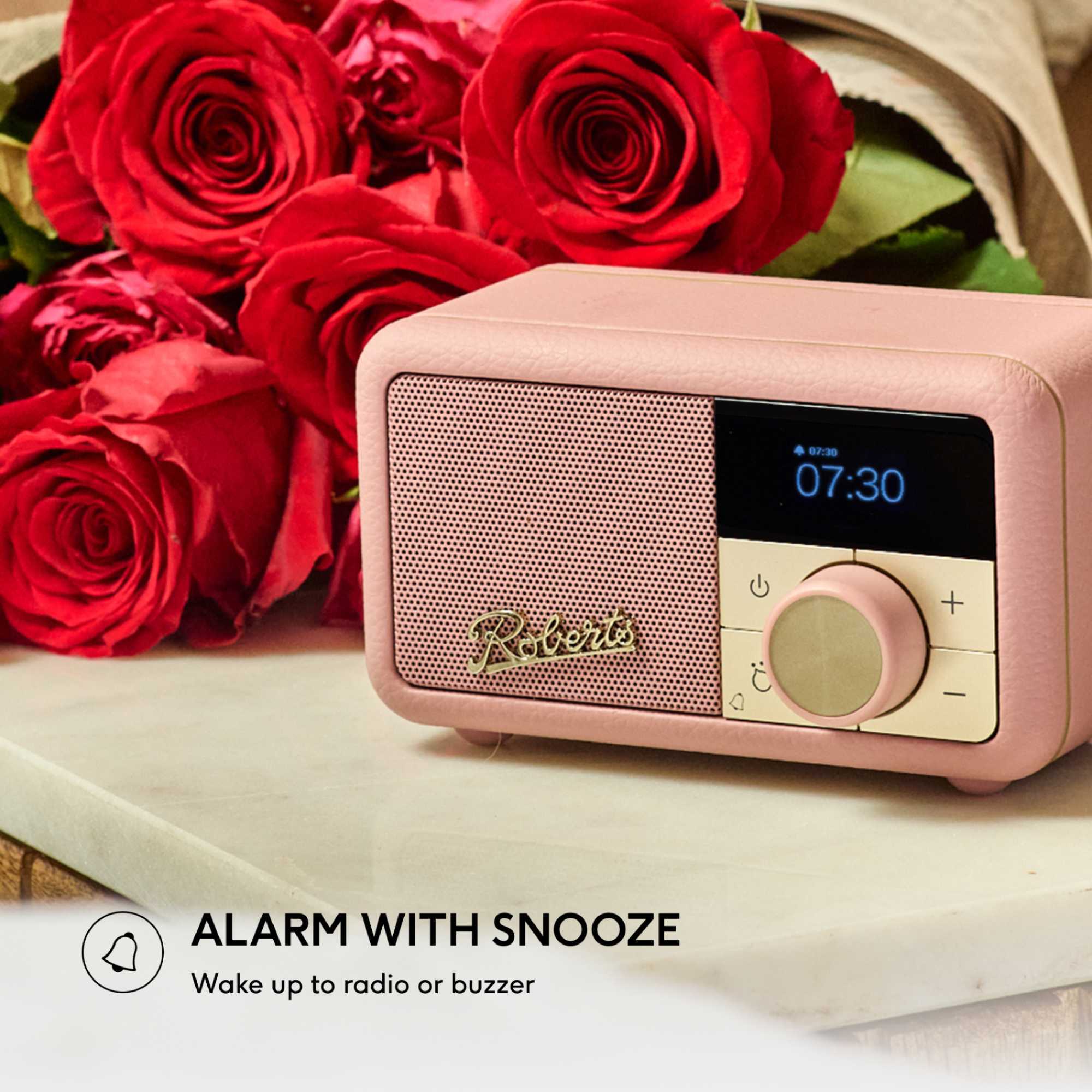 Revival Petite 2 DAB/DAB+/FM Bluetooth Portable Radio - Dusky Pink