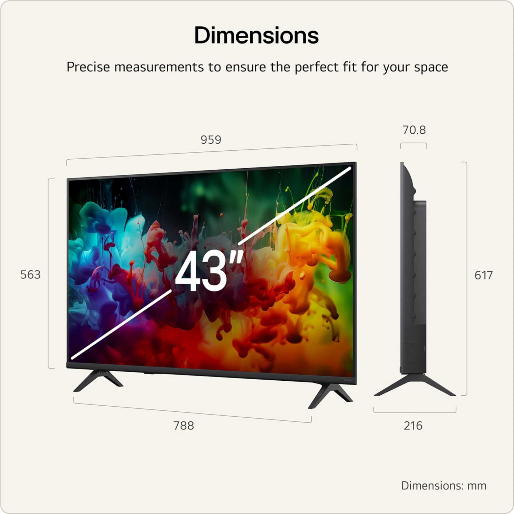 QNED71 43" 4K QNED Mini LED Smart TV - 43QNED71B6B