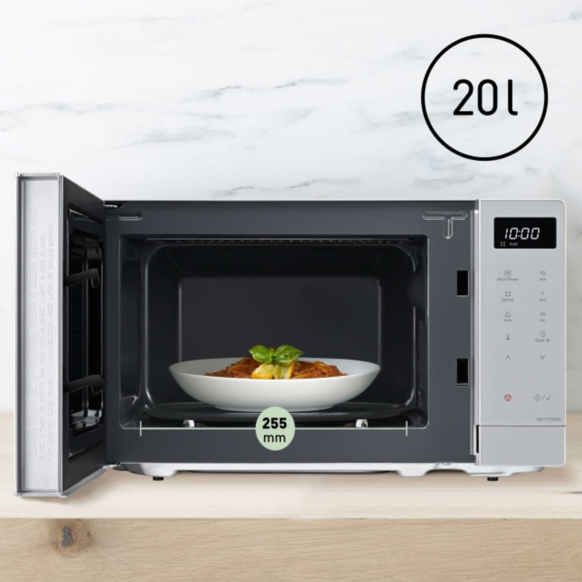 NN-ST23QMBPQ SOLO 800W 20l Compact Microwave - Silver