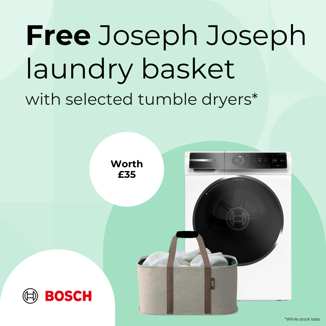 Free Joseph Joseph laundry bag with selected Bosch and Siemens dryers