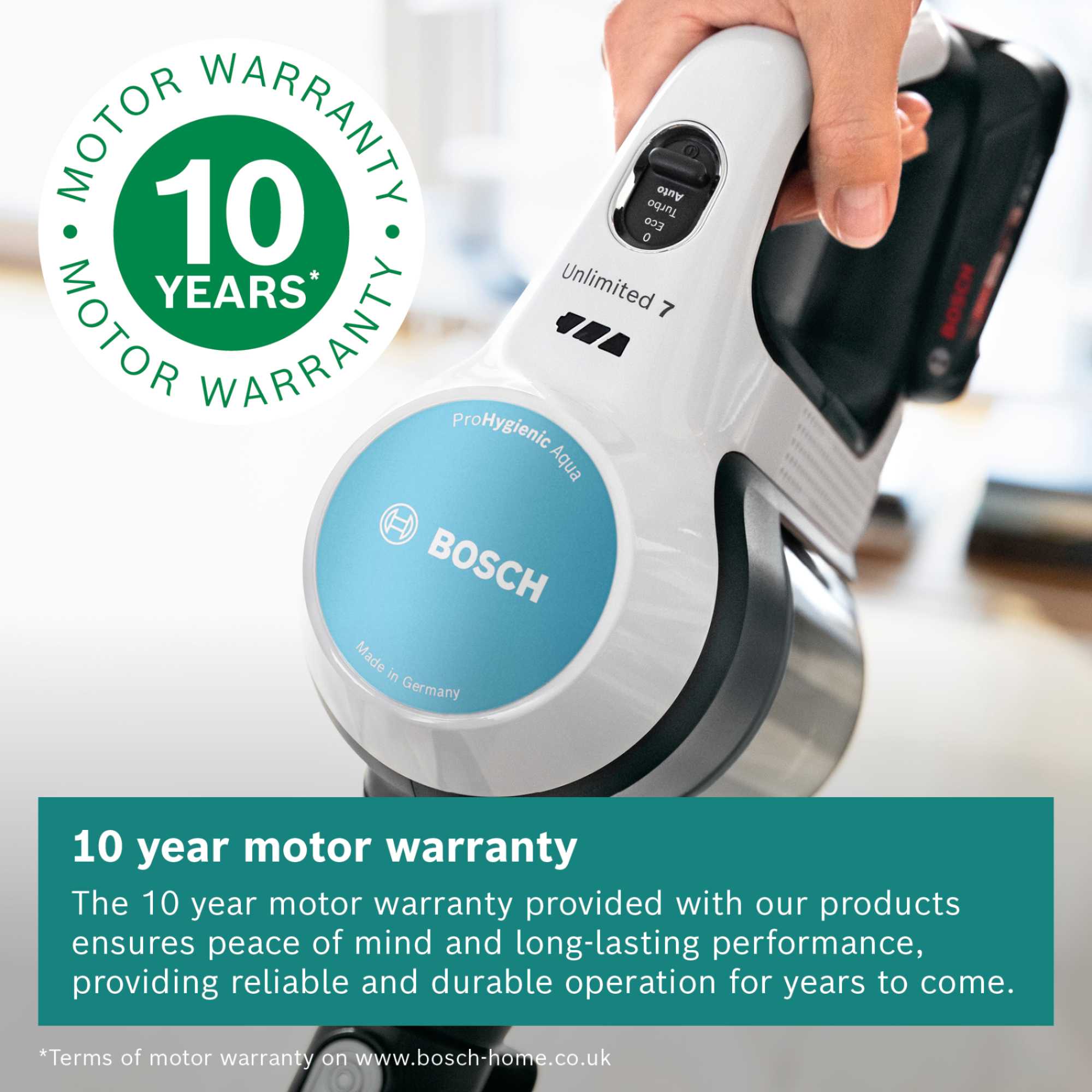 BCS71HYGGB Unlimited 7 Aqua Cordless Vacuum Cleaner & Mop - White