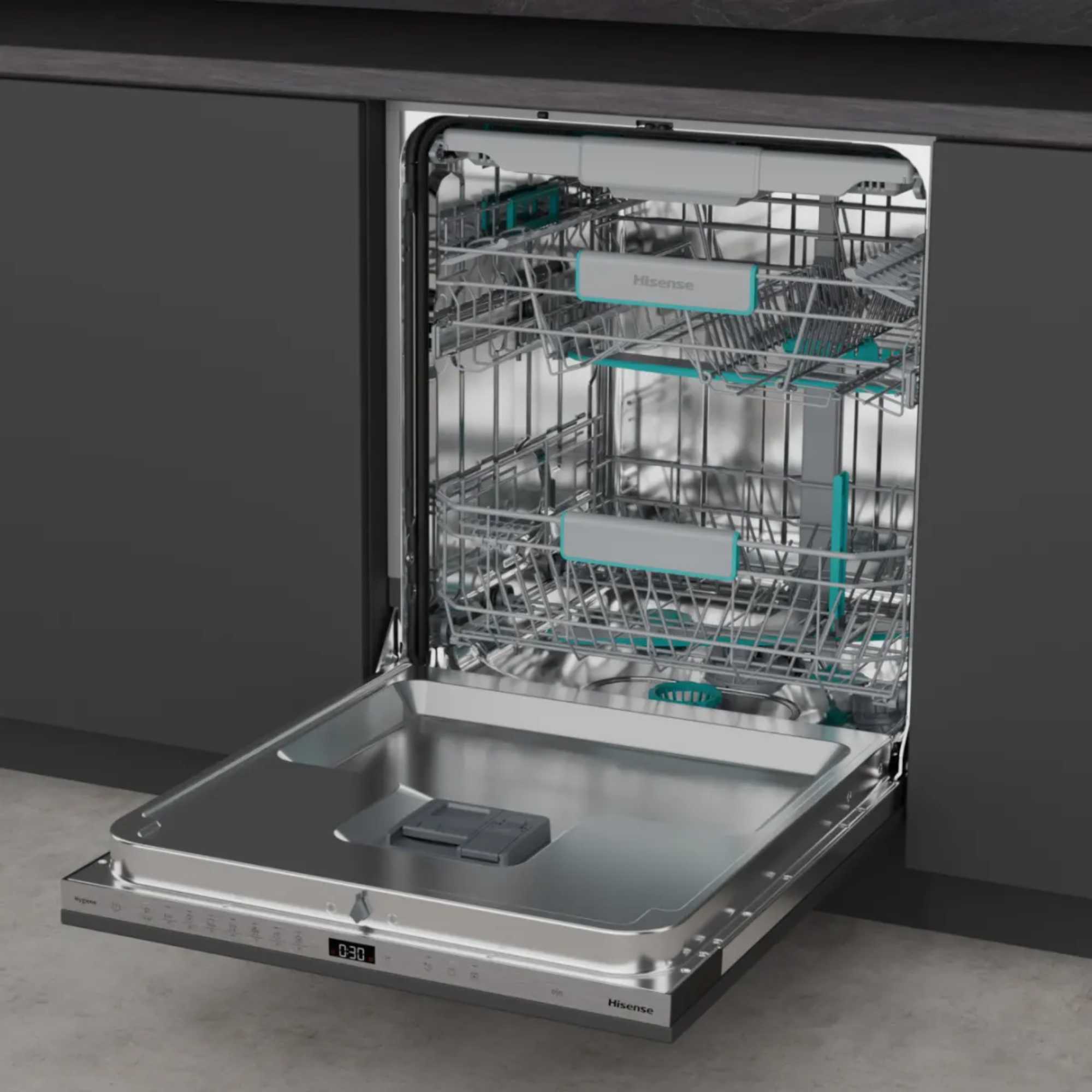 Hi6 16 Place Setting Fully Integrated Full-Sized Dishwasher - HV16AUK
