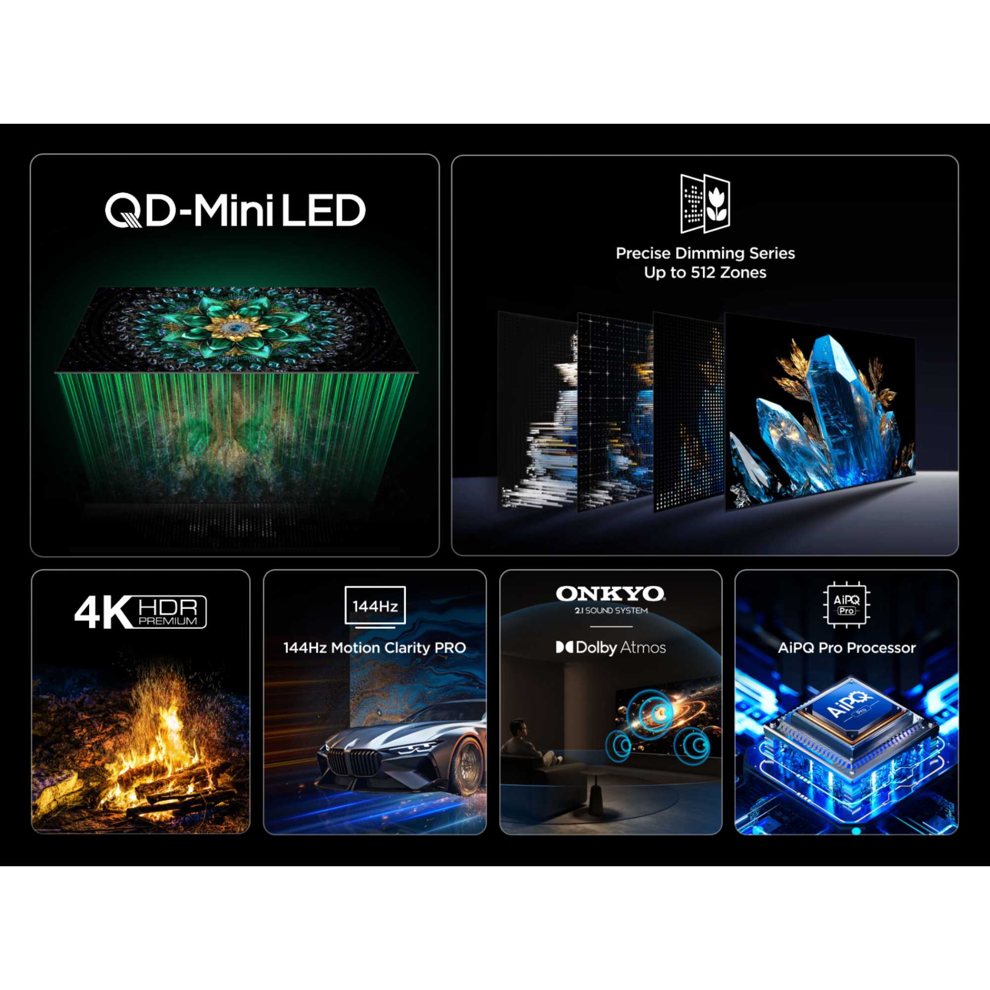 Q6C 85" 4K Ultra HD QD-Mini LED Google TV 85Q6CUK