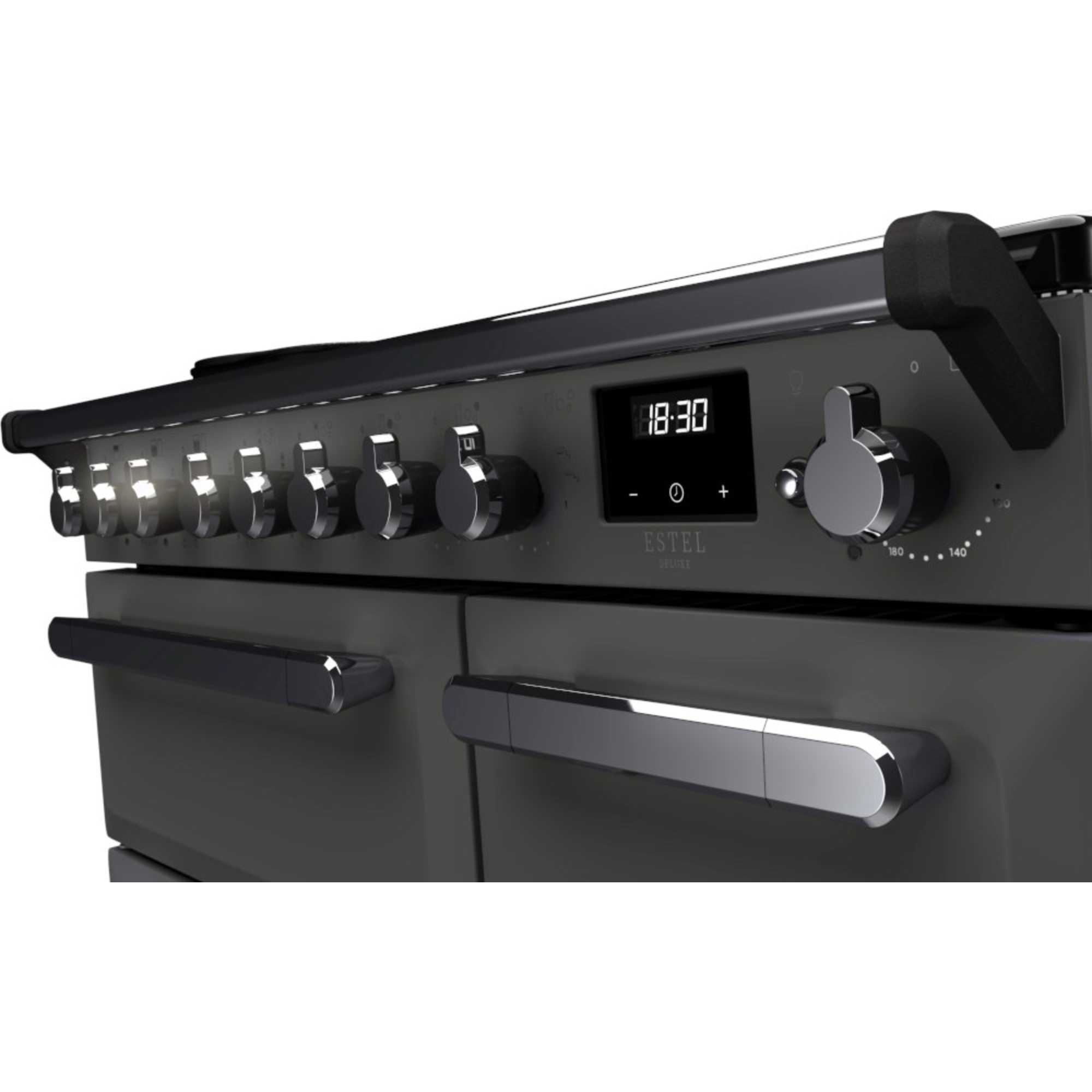 Estel Deluxe ESDL90EIP 90cm Induction Range Cooker - Slate & Chrome