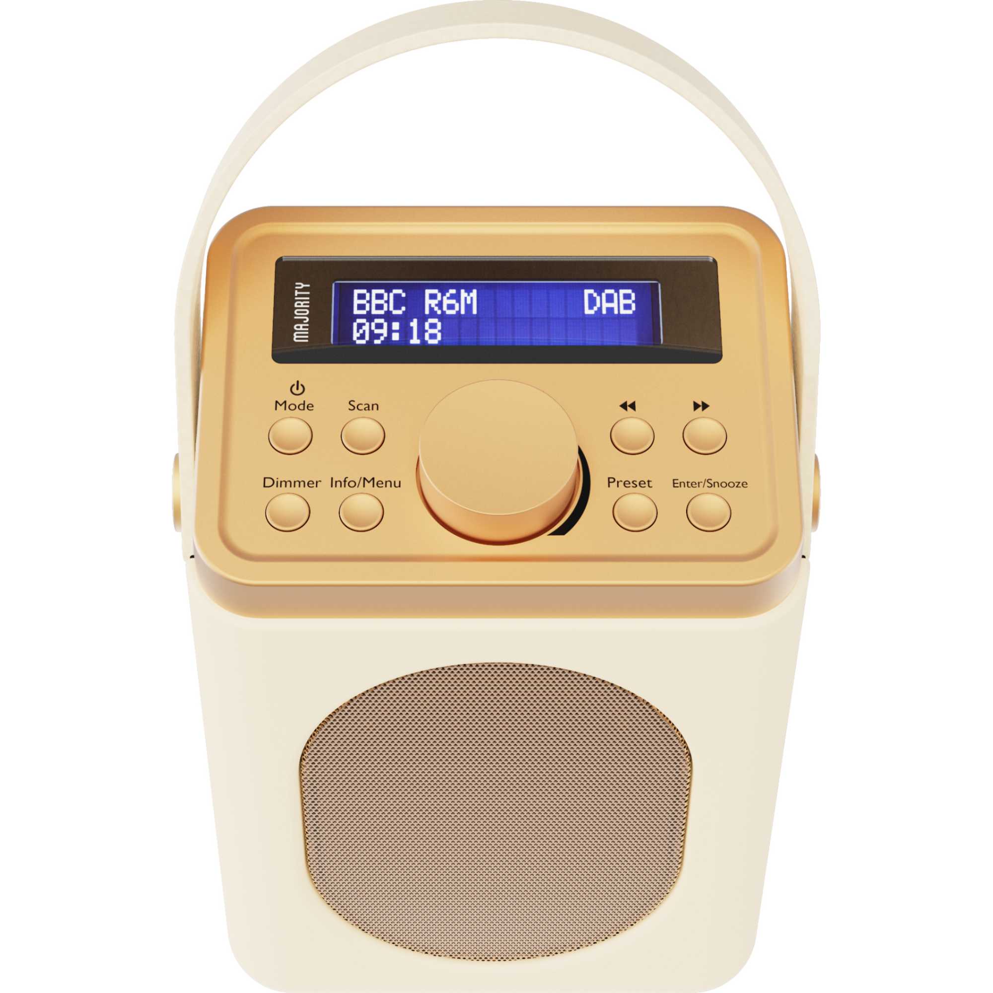 Little Shelford Dab Radio Portable Analog & Digital - Cream