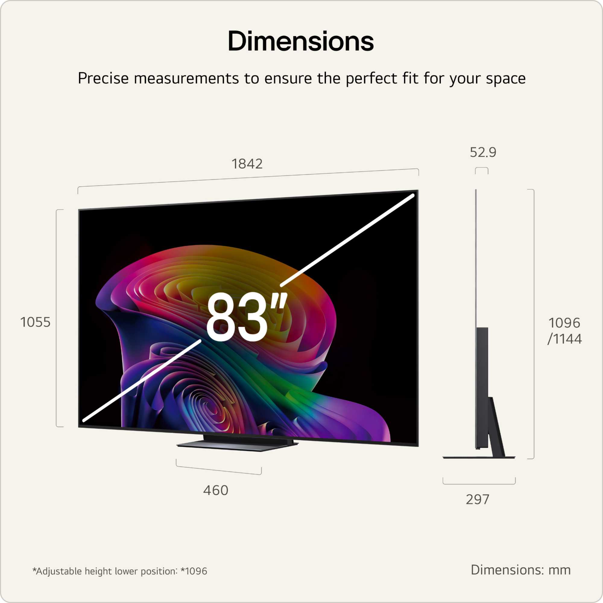C66LB 83" 4K Ultra HD OLED HDR evo AI Smart TV - 83C66LB