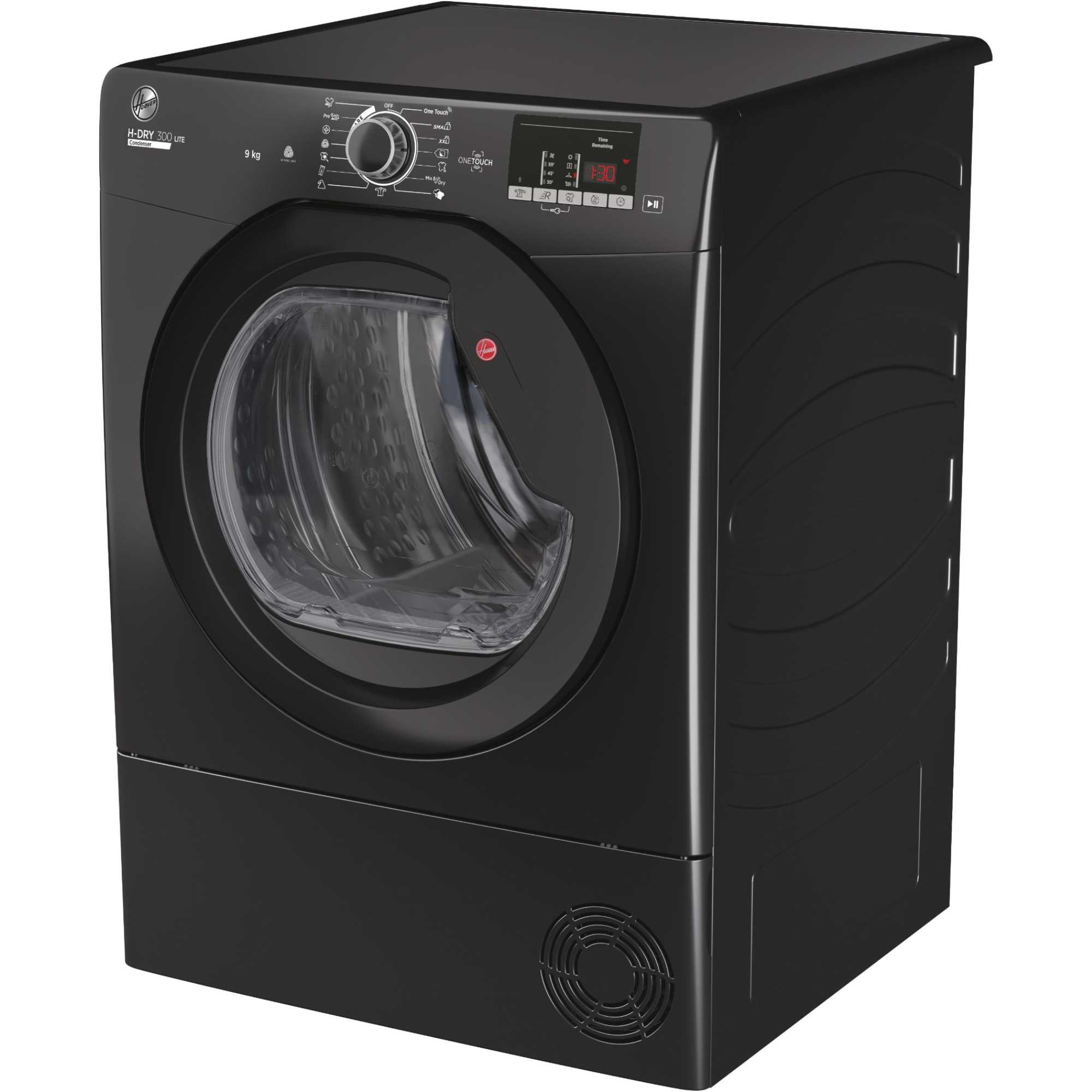 HLE C9DGB-80 9kg Smart Condenser Tumble Dryer - Black