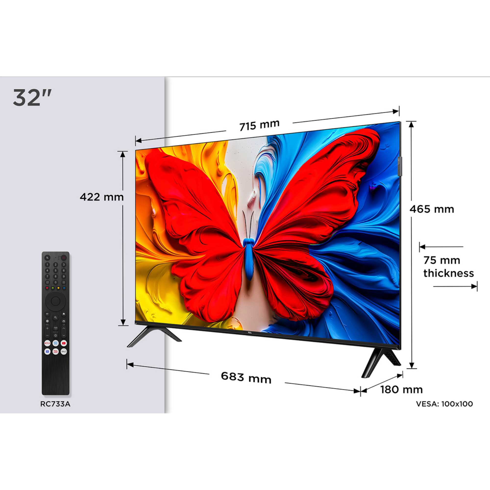 S5K 32" Full HD QLED Pro Smart TV - 32S5KUK